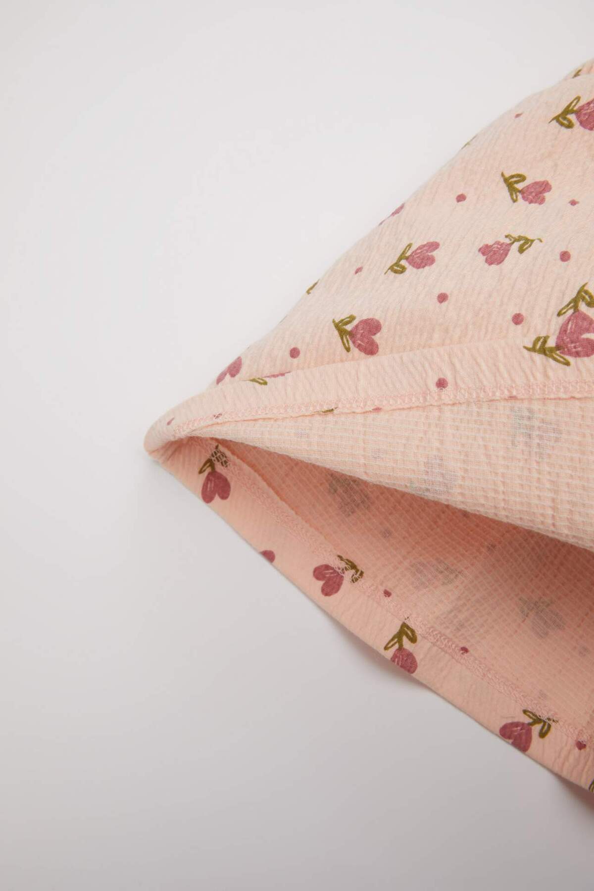 Defacto Çiçekli Kısa Kollu Elbise Kız Bebek C2396A524SM fotoğrafı 4 (önizleme)