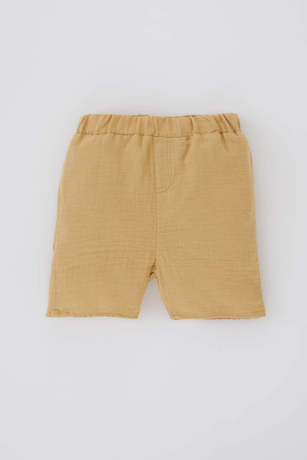 Defacto Erkek Bebek 2li Takım Tropikal Desenli Flamlı Poplin Gömlek Şort B9260A524SM fotoğrafı 2 (önizleme)