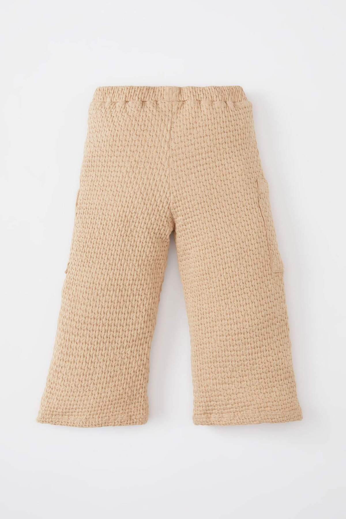 Defacto Beli Lastikli Geniş Bol Paça Pantolon Kız Bebek C0723A524SP fotoğrafı 5 (önizleme)