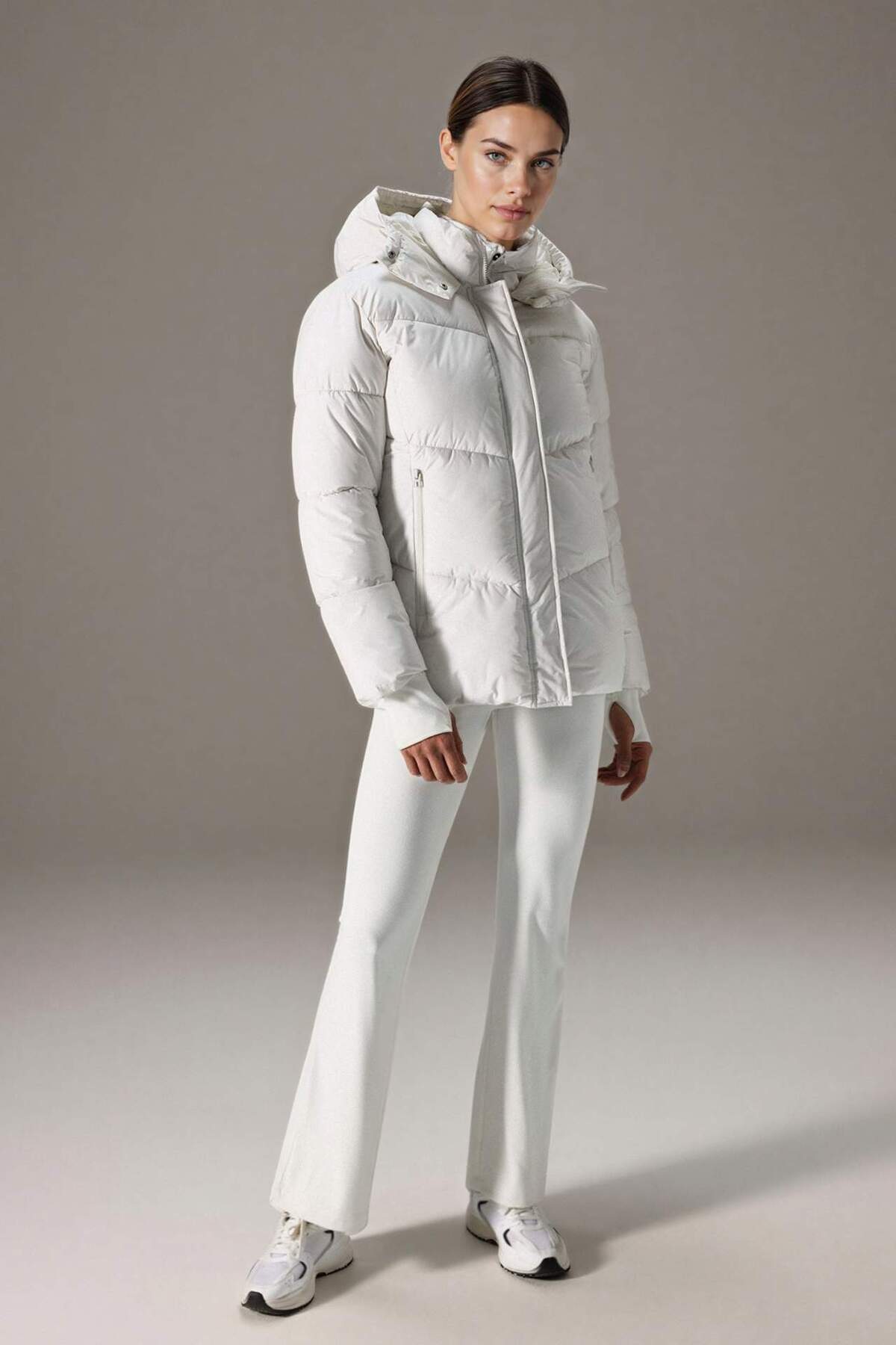 Defacto  DeFactoFit Su İtici Mont Kapüşonlu Polar Astarlı Fermuarlı Su Geçirmez A1553AX23WN - Görsel 2