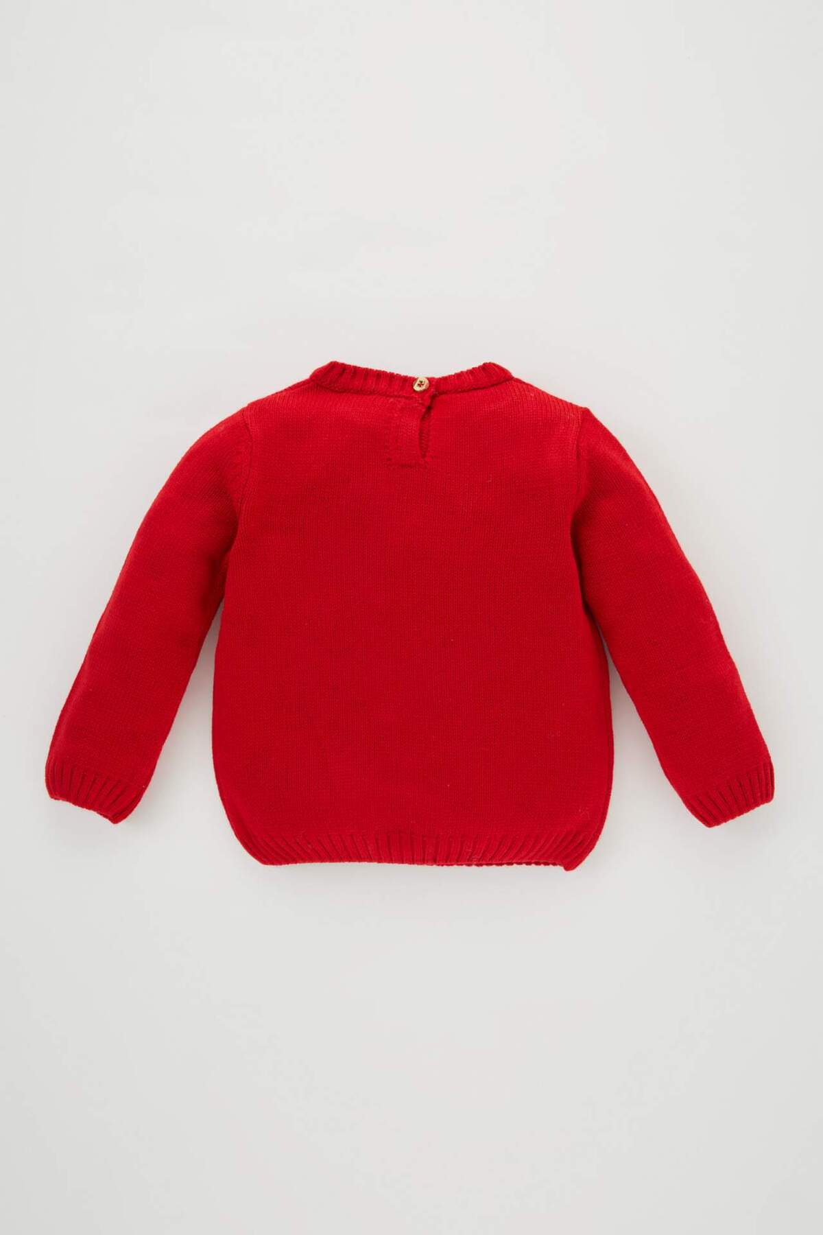 Defacto Kız Bebek Yılbaşı Temalı Bisiklet Yaka Kazak A4091A523WN fotoğrafı 5 (önizleme)