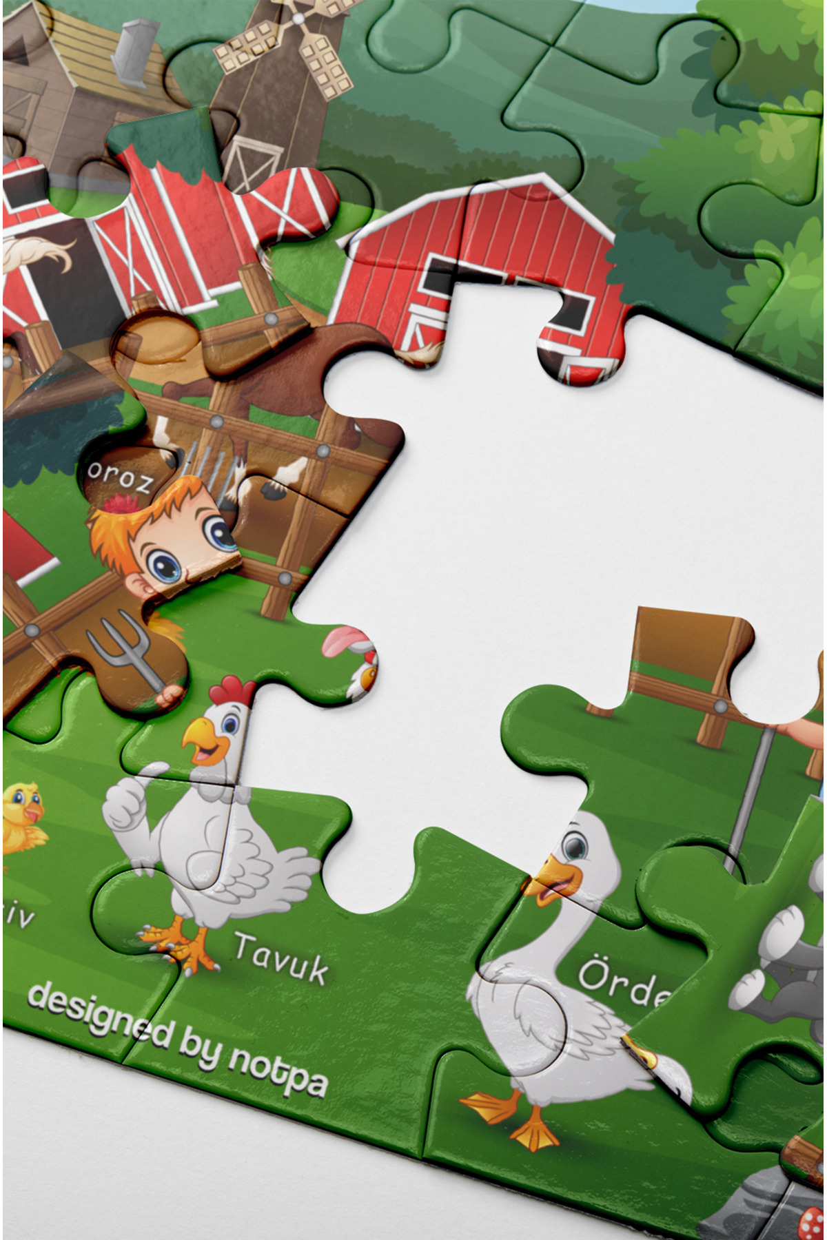 kutuTR Notpa Çocuklar İçin 24 Parça Eğitici Ve Öğretici Ahşap Renkli Puzzle 4lü Set 1 fotoğrafı 6 (önizleme)