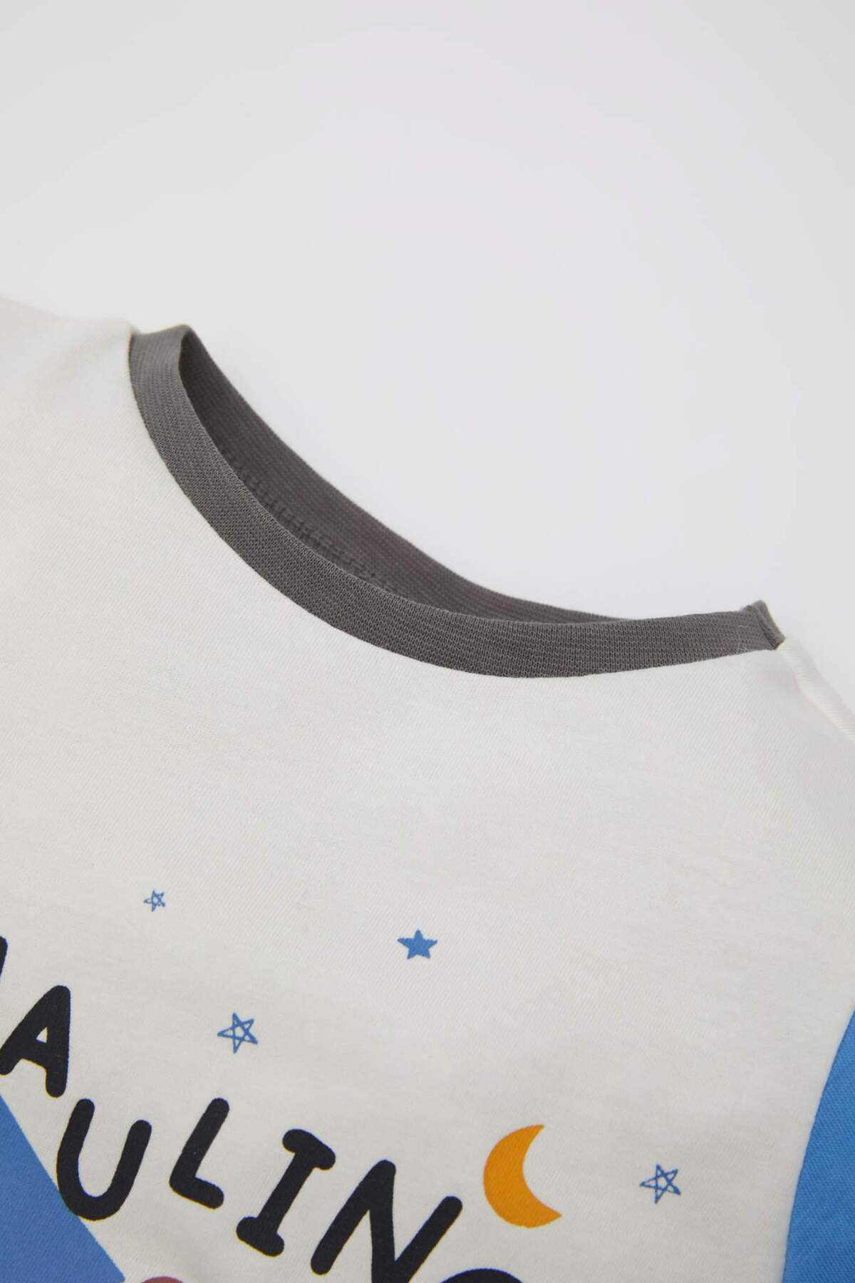 Defacto Pijama Takım Araç Baskılı Uzun Kollu Üst Beli Lastikli Uzun Alt Erkek Bebek D8314A5NS fotoğrafı 3 (önizleme)