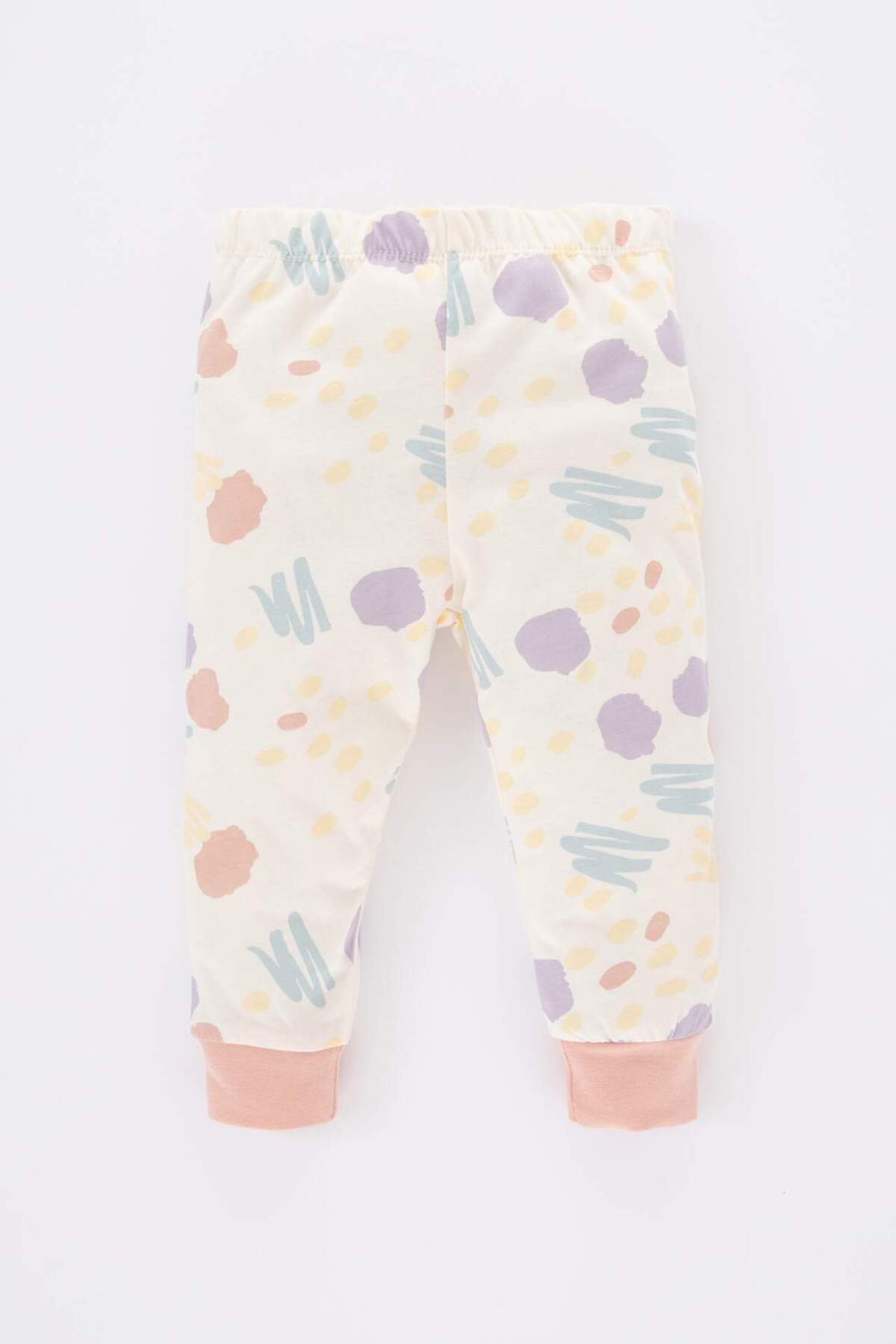 Defacto Kız Bebek Desenli Penye Uzun Kollu Pijama Takımı A9326A523AU fotoğrafı 2 (önizleme)