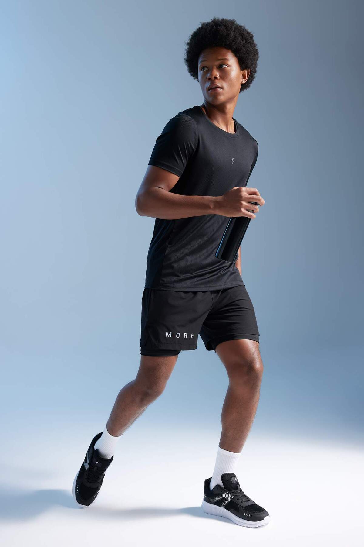 Defacto Slim Fit Cut Zippered Sports Tshirt Z2147Az23Au