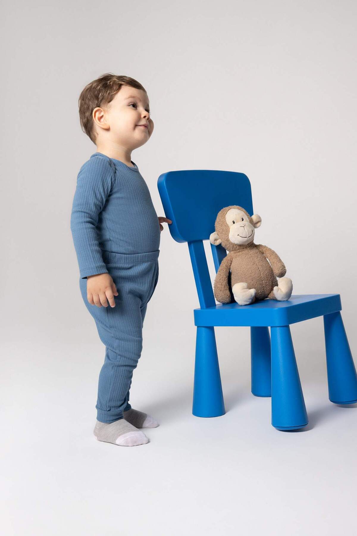 Defacto Erkek Bebek Fitilli Kaşkorse Çıtçıtlı Body Eşofman Altı 2li Takım A6883A523WN fotoğrafı 7 (önizleme)