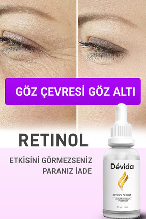 Devida Retinol Göz Çevresi Alın Çizgisi Kırışıklık Karşıtı Serum Xella Series...