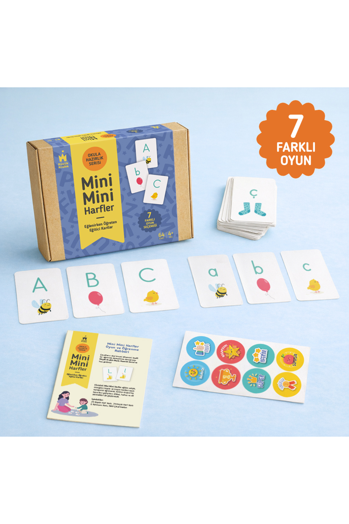 Küçük Krallık Harfler Seti | 64 Harf Kartı | 7 Oyun fotoğrafı 2 (önizleme)