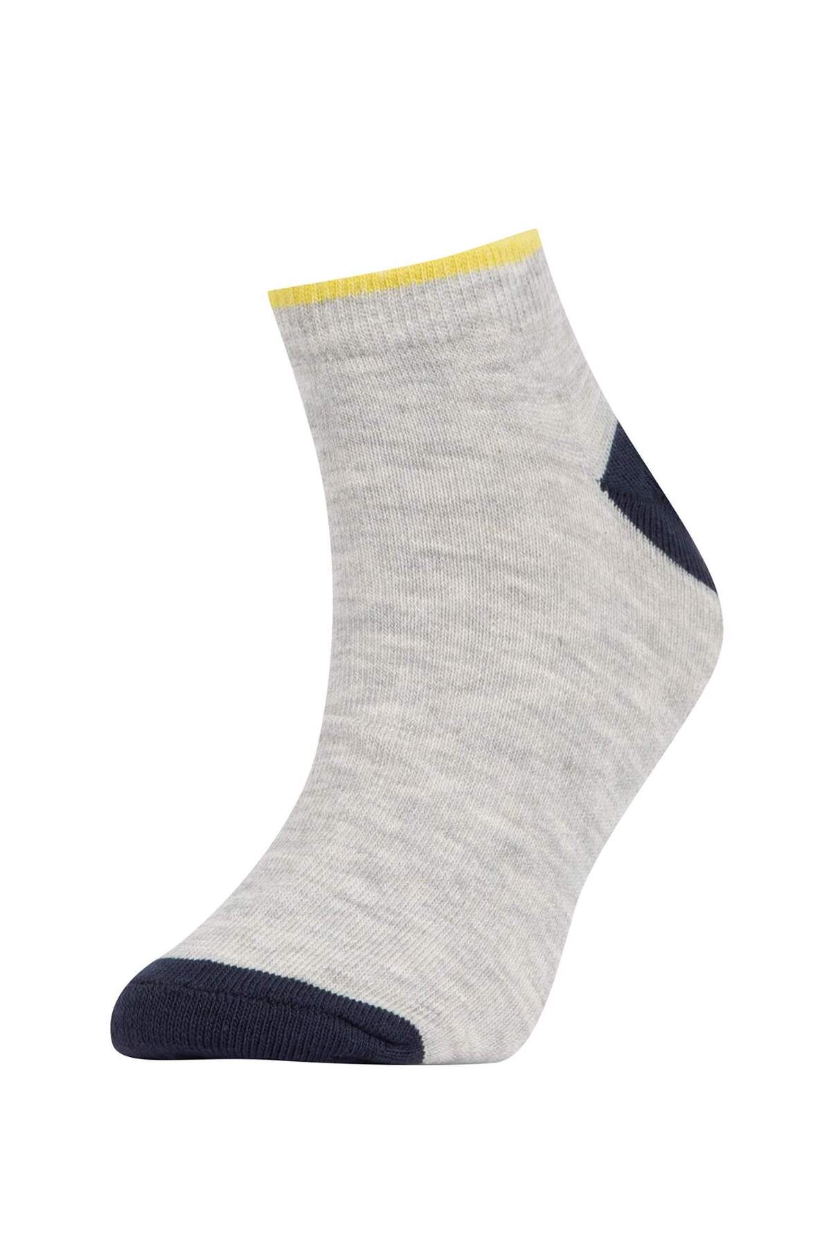 Defacto Baskılı 7'li Pamuklu Patik Çorap Erkek Çocuk W8900A6NS fotoğrafı 4 (önizleme)