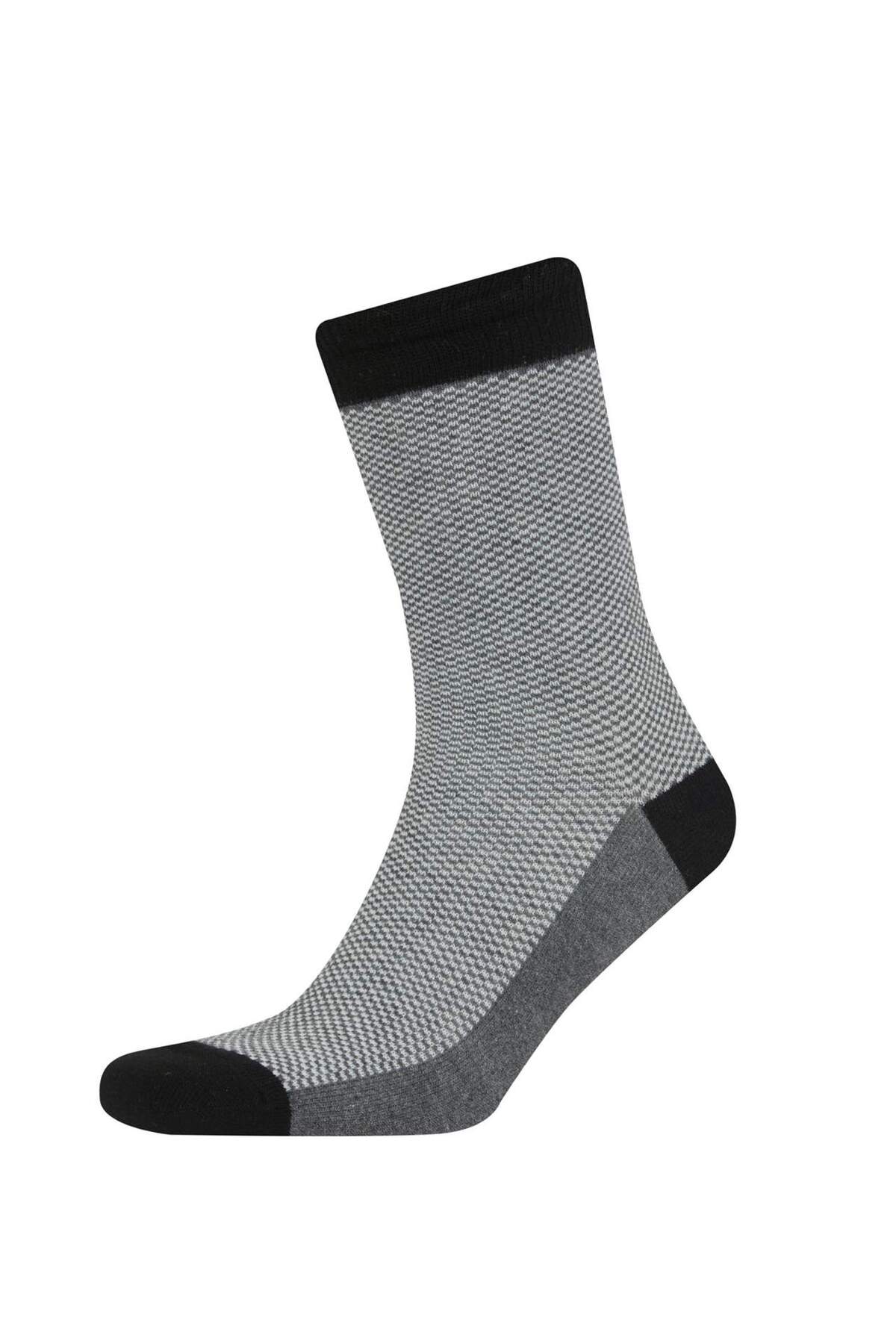 Defacto  Erkek 5li Pamuklu Uzun Çorap R8097AZ21AU - Görsel 6