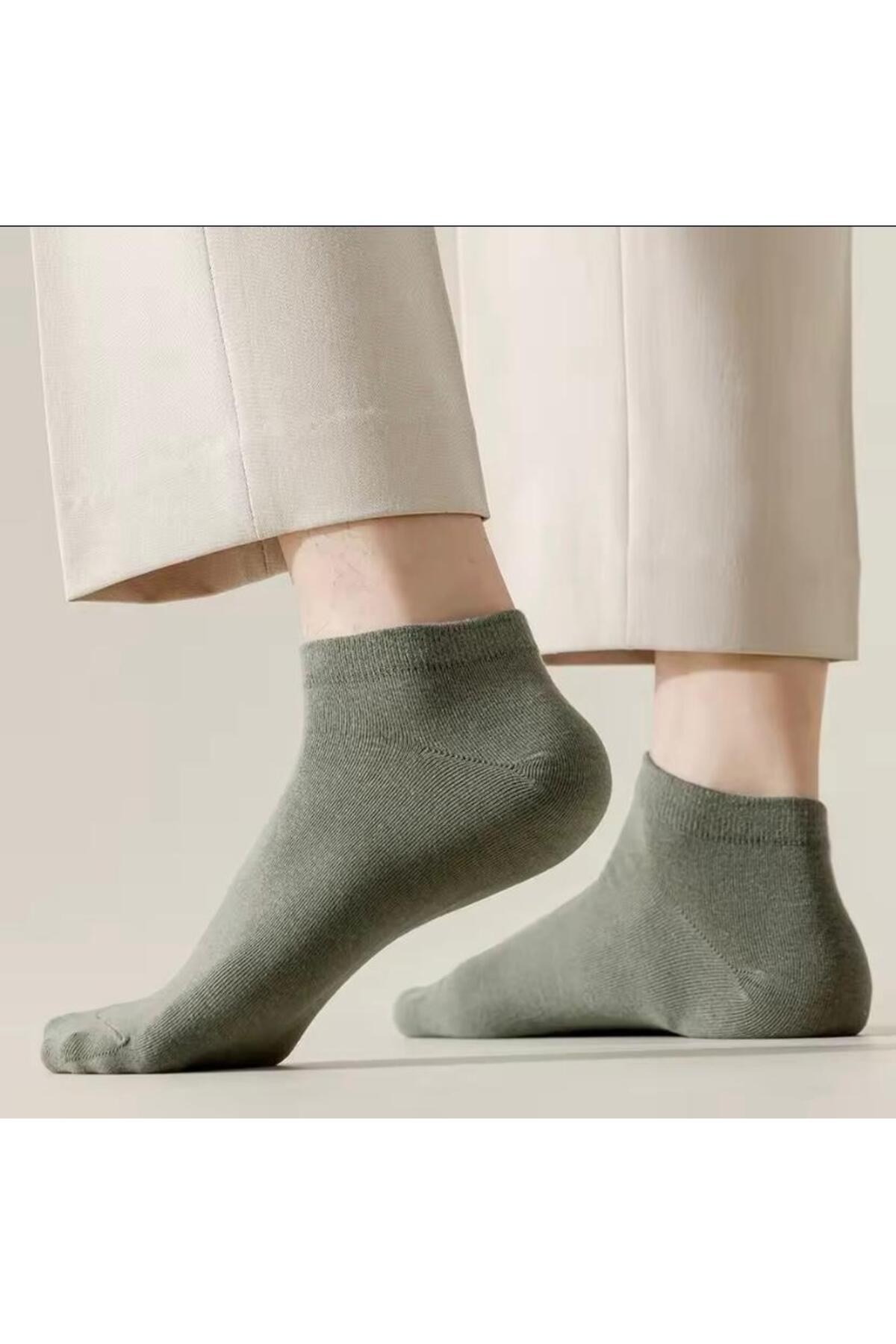 Genel Markalar  10 Çift Ekonomik Paket Unısex Patik Çorap Seti - Görsel 2