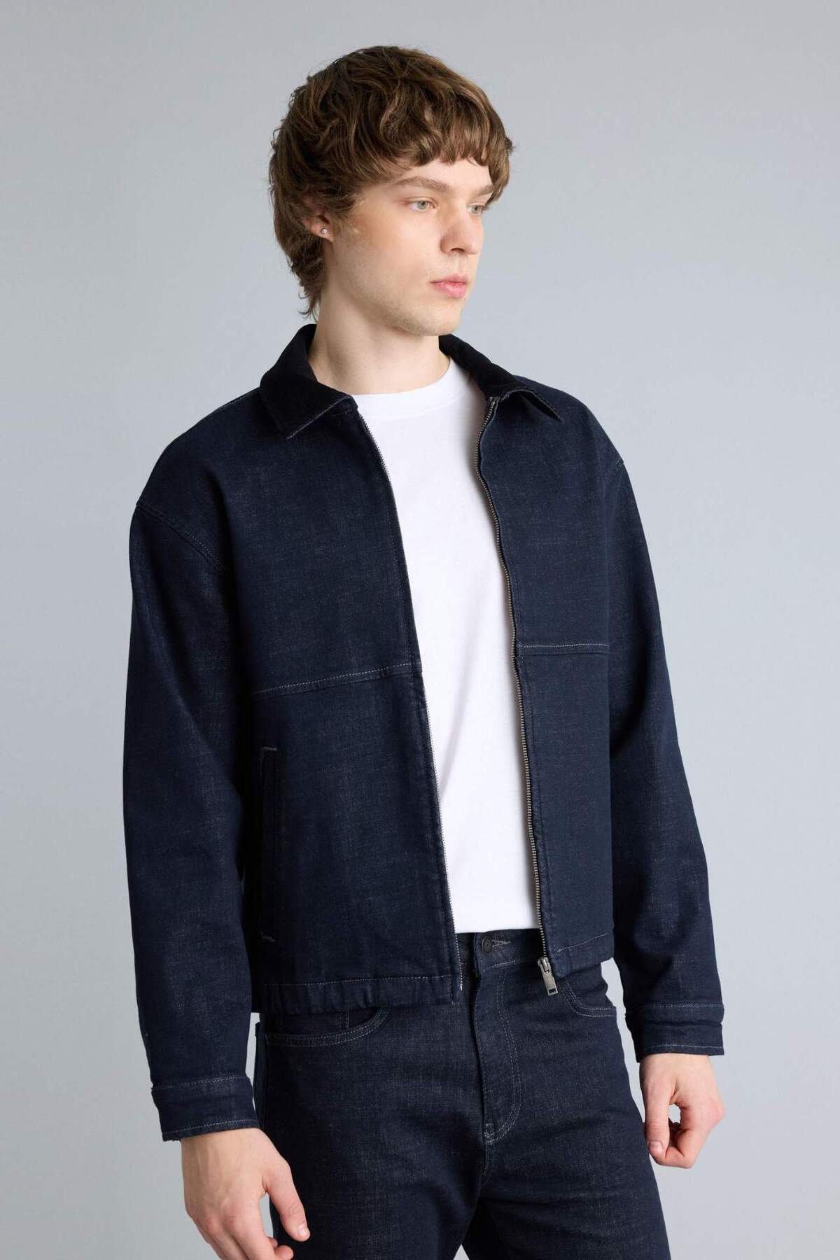 DeFacto Regular Fit Pamuklu Ceket H0352AX26SP görsel 6