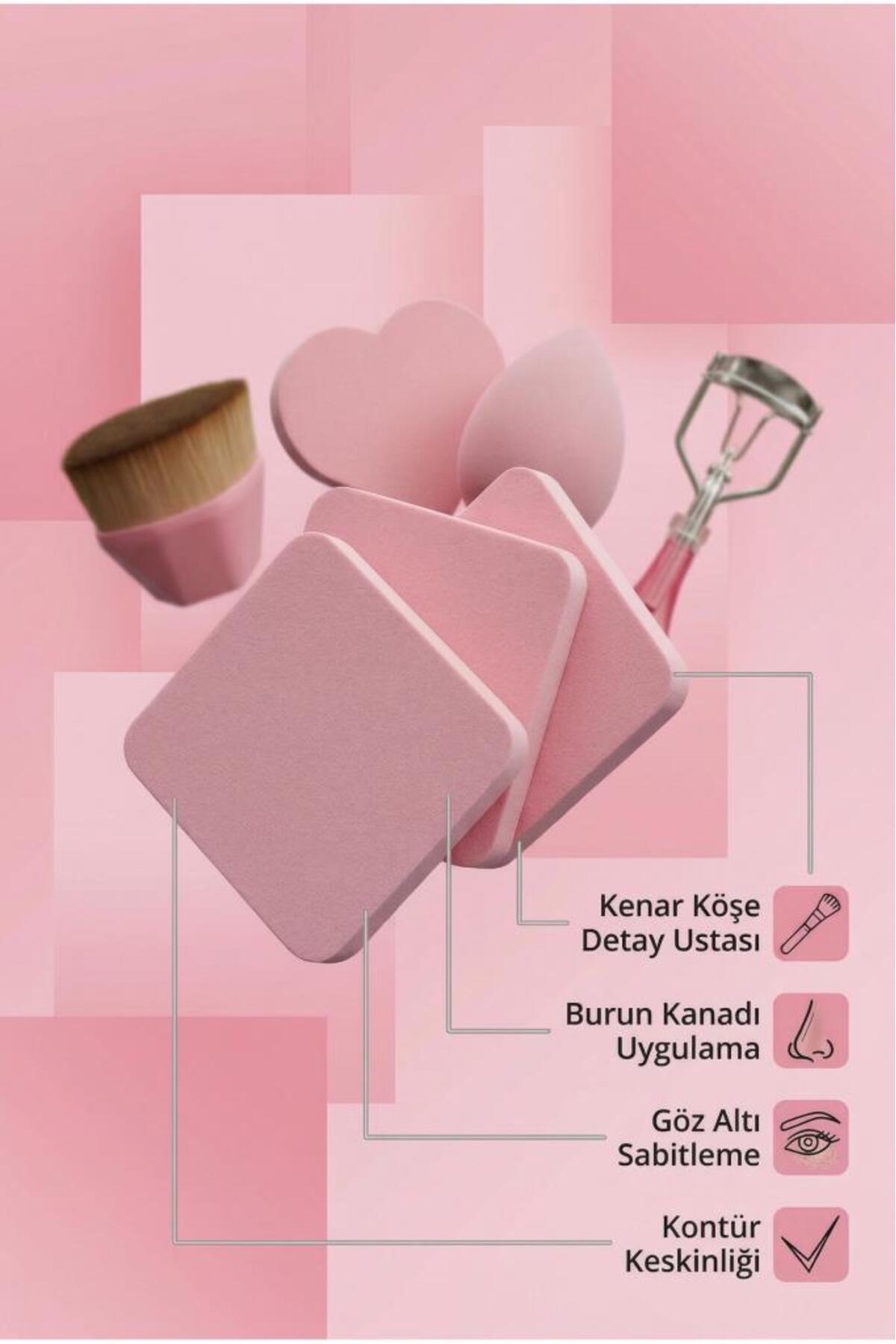 みぅみぅ　シーボン化粧品２点セット MUJGAN 7 Parça Profesyonel Makyaj Seti - Kirpik Kıvırıcı, Fırça Ve