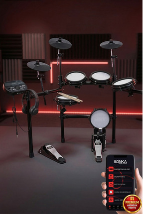 Midex DDX-190BT Profesyonel Dijital Davul Elektro Bateri (KULAKLIK VE BAGET D...