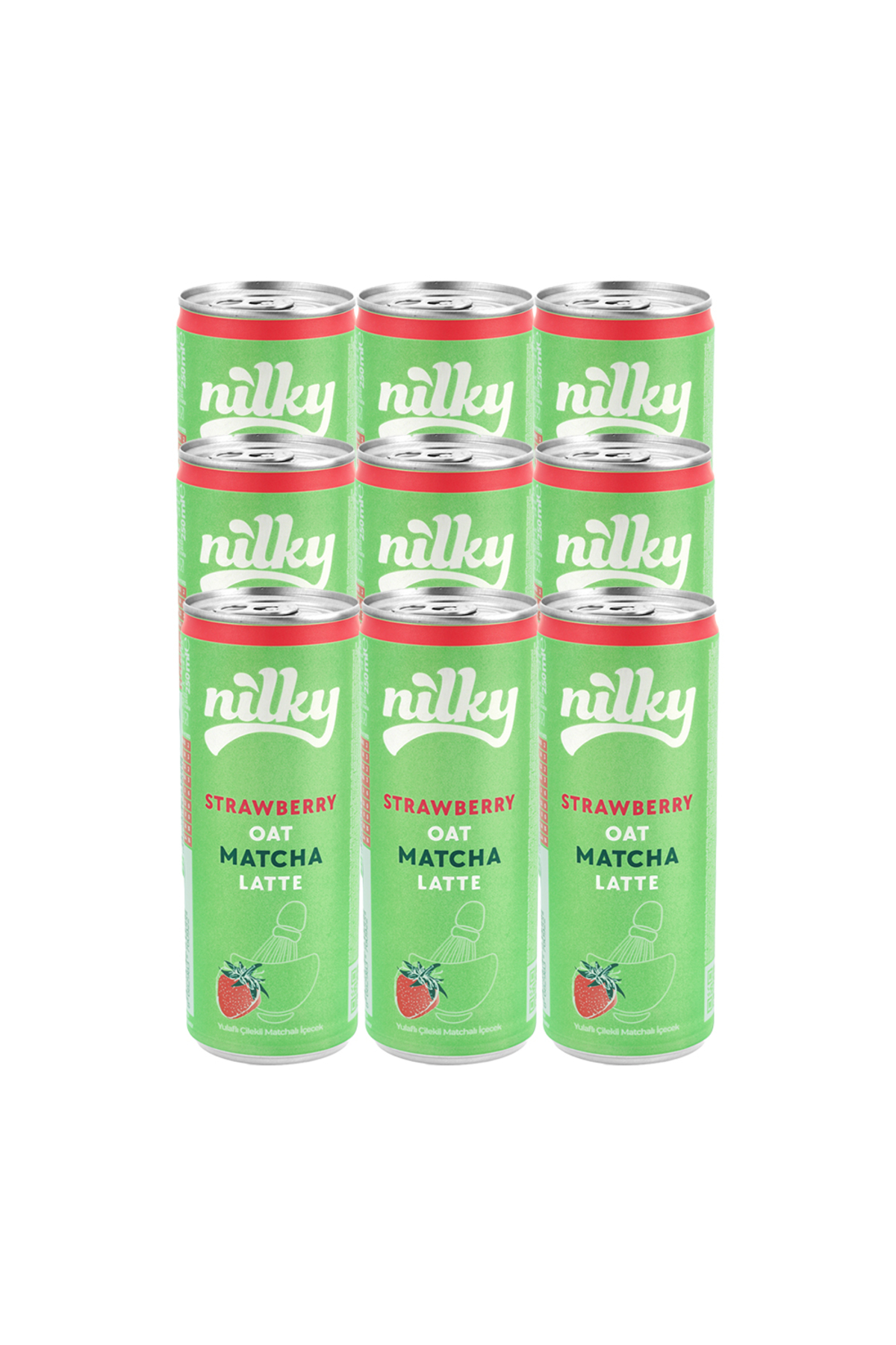 NİLKY Yulaf Sütlü Çilekli Matcha Latte 9x250 ml - Fiyatı, Yorumları