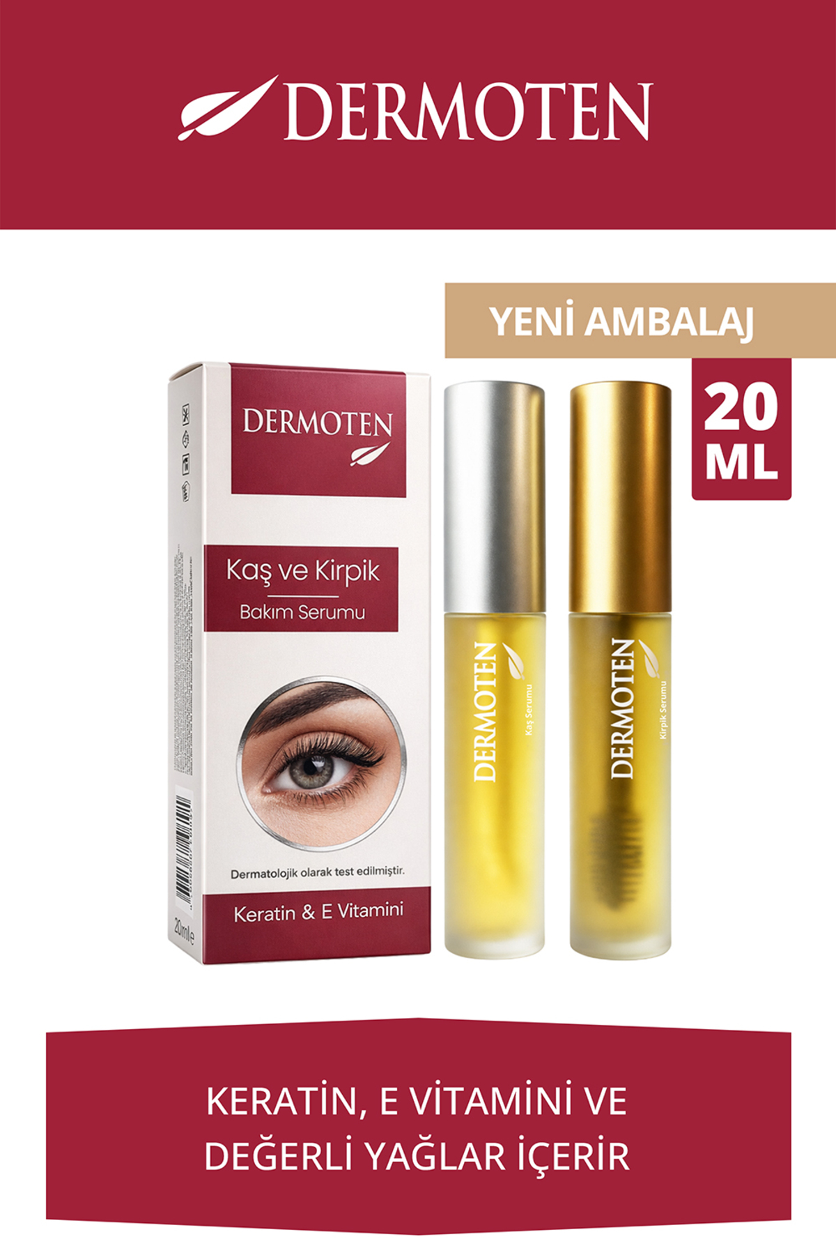 Dermoten Kaş Kirpik Serumu 20 ml Yorumları, Fiyatı