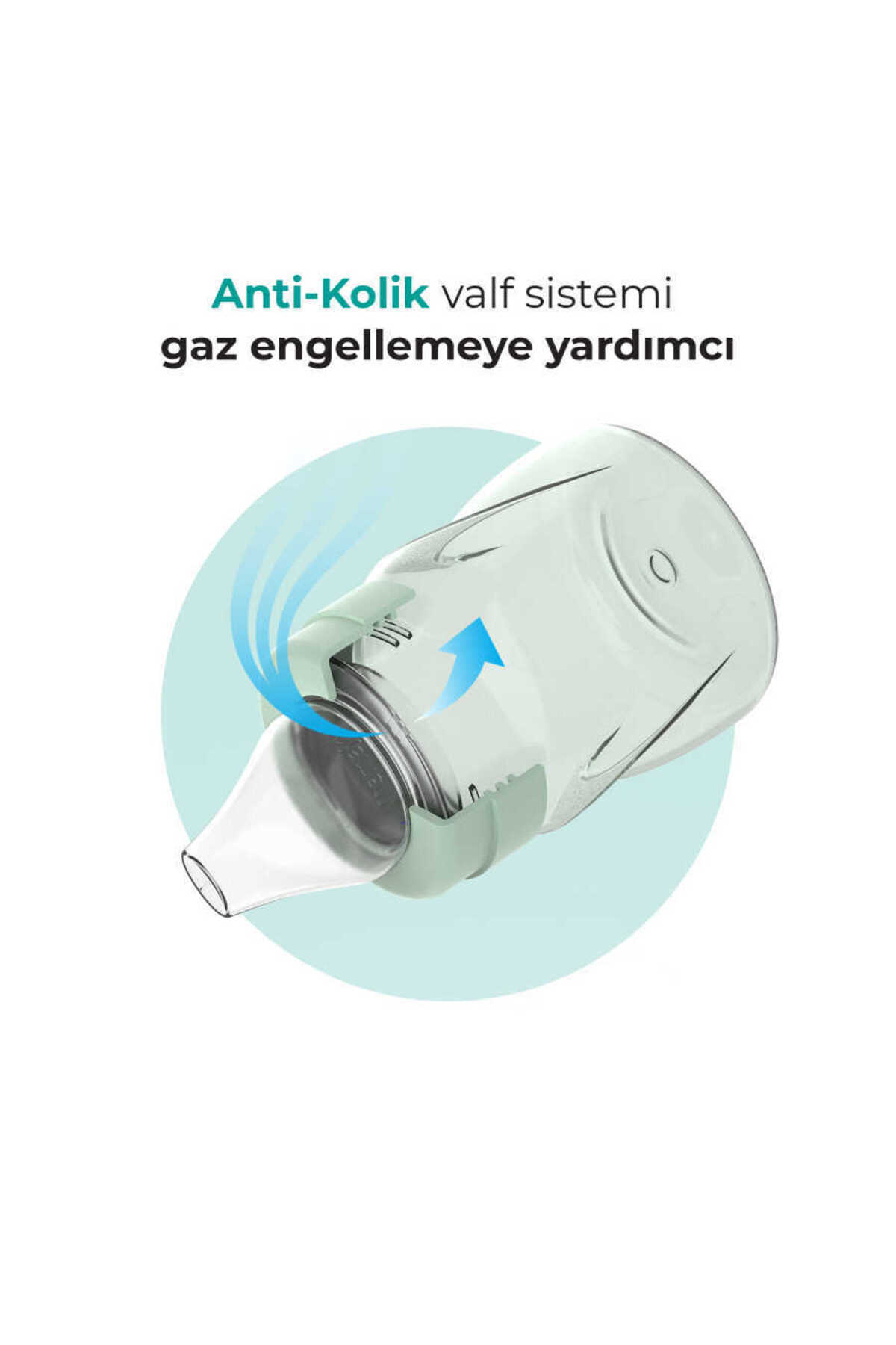 Mamajoo Antikolik Akıtmaz Alıştırma Bardağı 160 ml Powder Green, 6 Ay+ fotoğrafı 3 (önizleme)