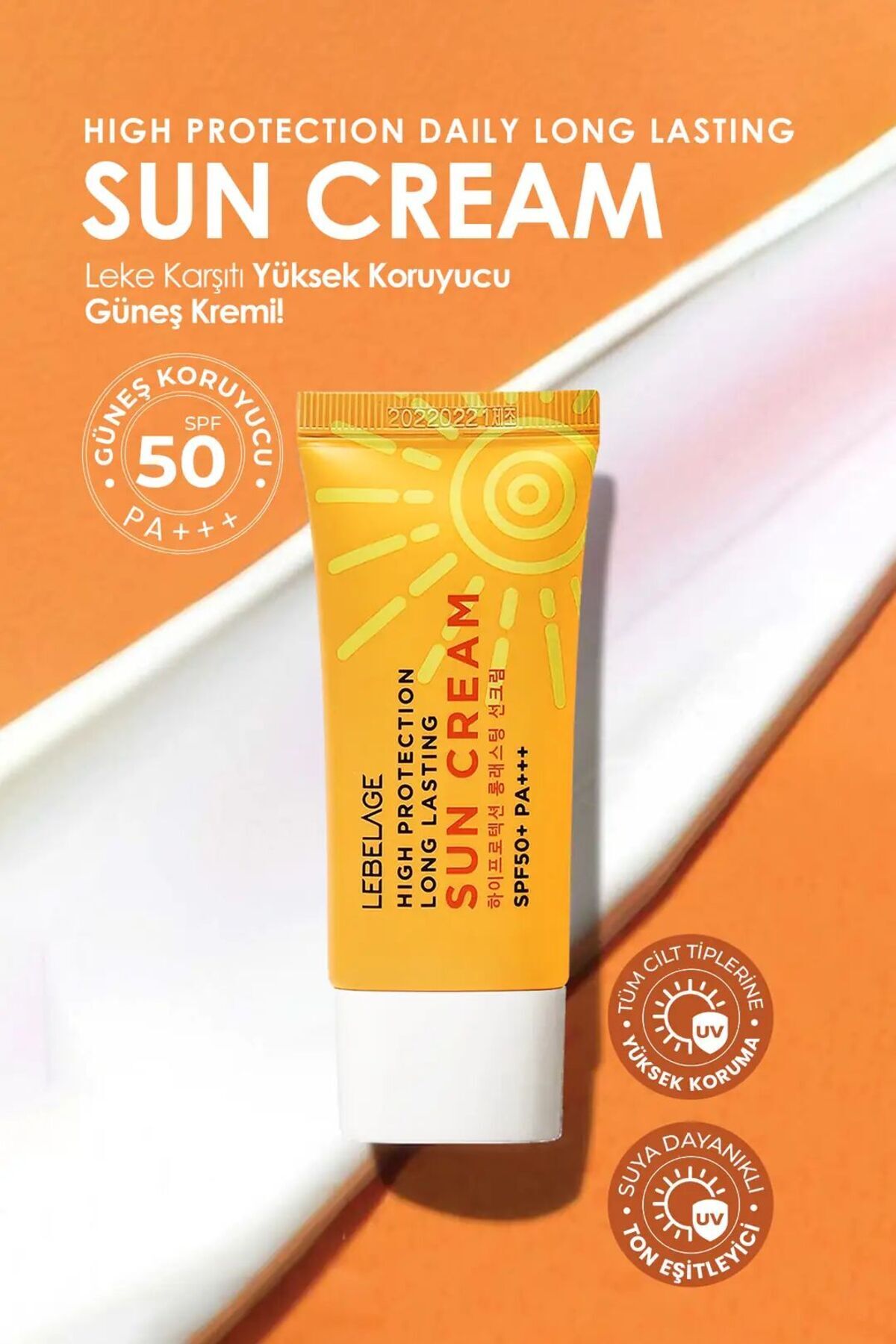 Leke Karşıtı, Suya Dayanıklı Uzun Süre Koruyan Güneş Kremi Spf 50 + Pa +++ 8809317114545, one size — تصویر 3 از 4