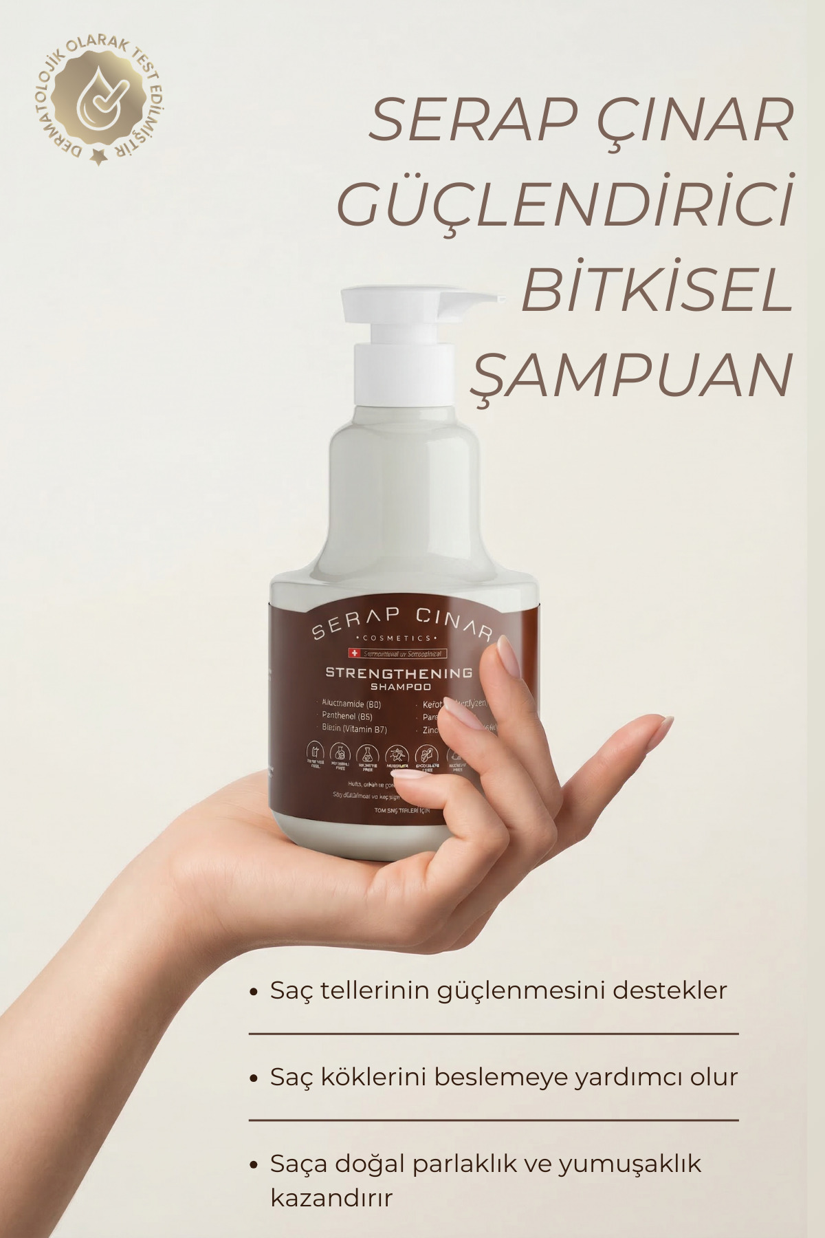 Saç Bakım Seti: Saç Vitamin Serum 30ml Bitkisel Şampuan 400ml — SRPCNR006 — تصویر 4 از 6