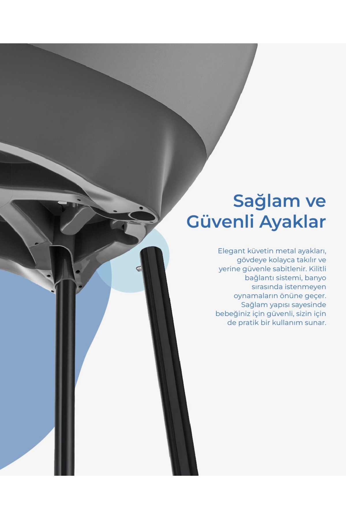 Babyjem Elegant Yenidoğan Bebek Banyo Küvet Seti Soft Yeşil fotoğrafı 3 (önizleme)