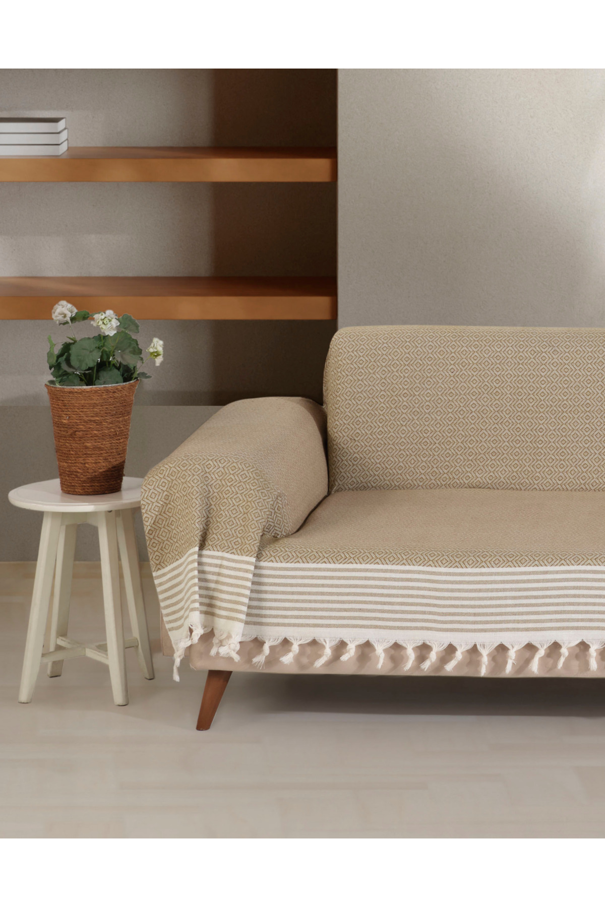 Bergama Seat Cover Covering Mustard Arms 180 X 300 Cm Size Sofa Sofa Bed Cover