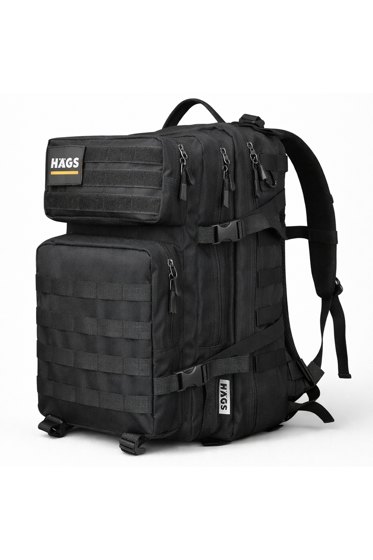 HAEGS  Taktik Sırt Çantası, Seyahat Çantası, Ordu Derecesinde Sağlam, Seyahat Sırt Çantası 45L -Siyah