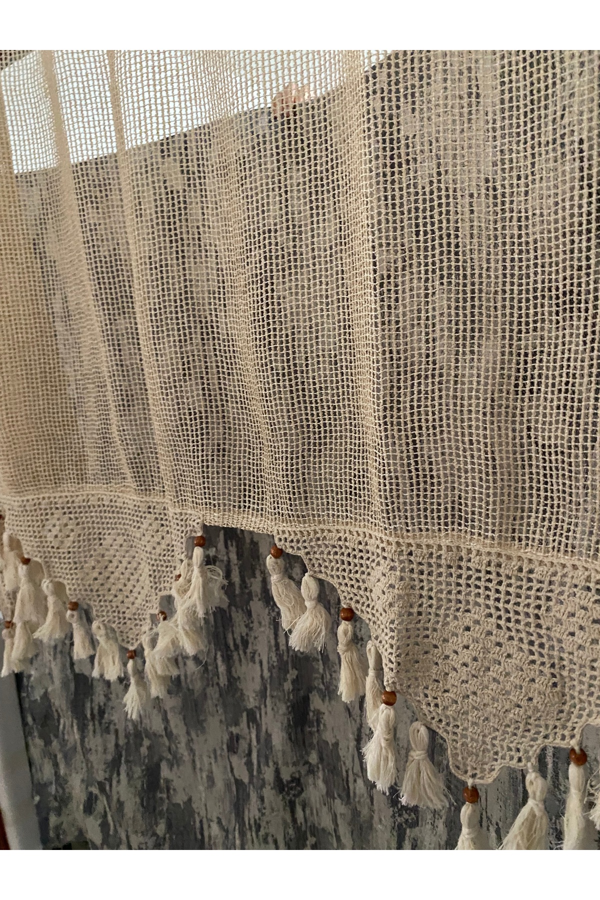 buldan work authentic macrame hand lace basement local work tulle curtain width x length