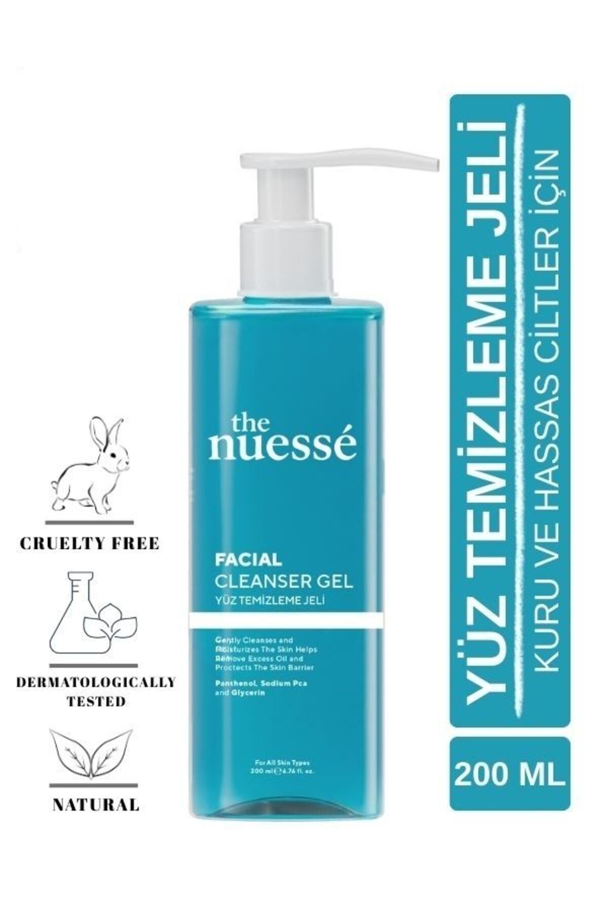 Nemlendirici Yüz Temizleme Jeli, Panthenol, Sodium PCA, Kuru ve Hassas Cilt , Yeşil Çay Özlü 200 ml — AE291023EA