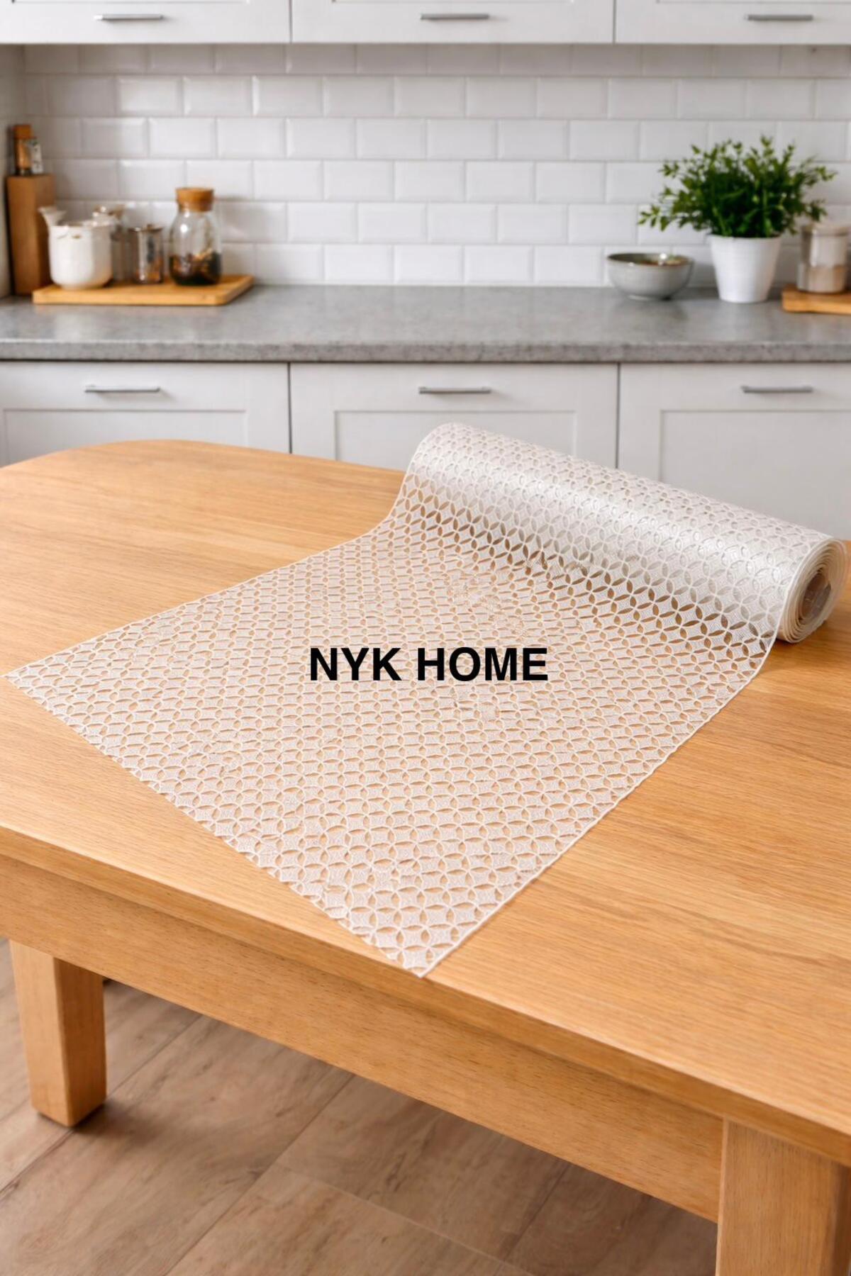Shelf Cover Wardrobe Cover Pvc unperforated Transparent coating on top Lace 1, grade material CREAM COLOR