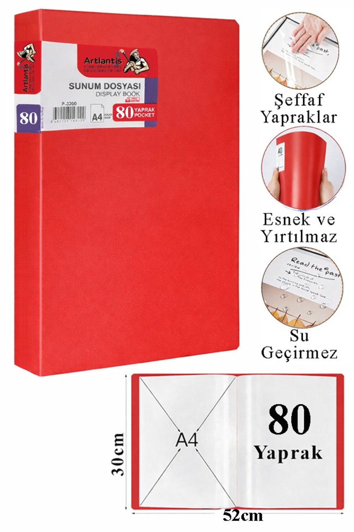 Artlantis Sunum Dosyası 100 lü 1 Paket Poşet Dosyalı Katalog