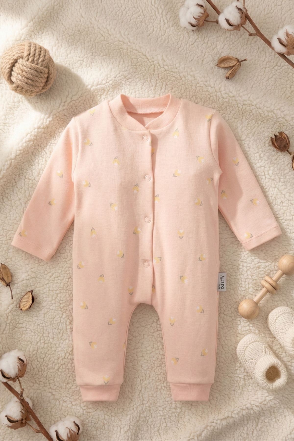 Daisy Pattern Baby Girl Romper