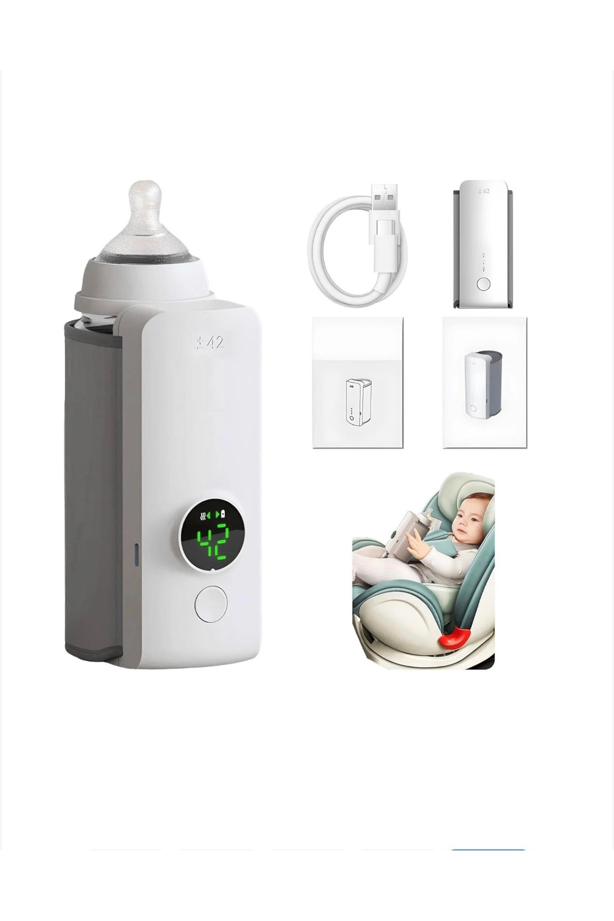 Nomad Φορητός Ασύρματος Θερμαντήρας Μπουκαλιών, Μπαταρία 6000mAh, Γρήγορη Θέρ...