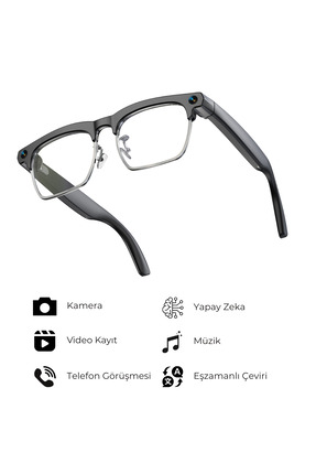 DVYEN G3 Akıllı Kamera Gözlüğü Bluetooth Müzik Dinleme Fotoğraf Video Kaydı A...