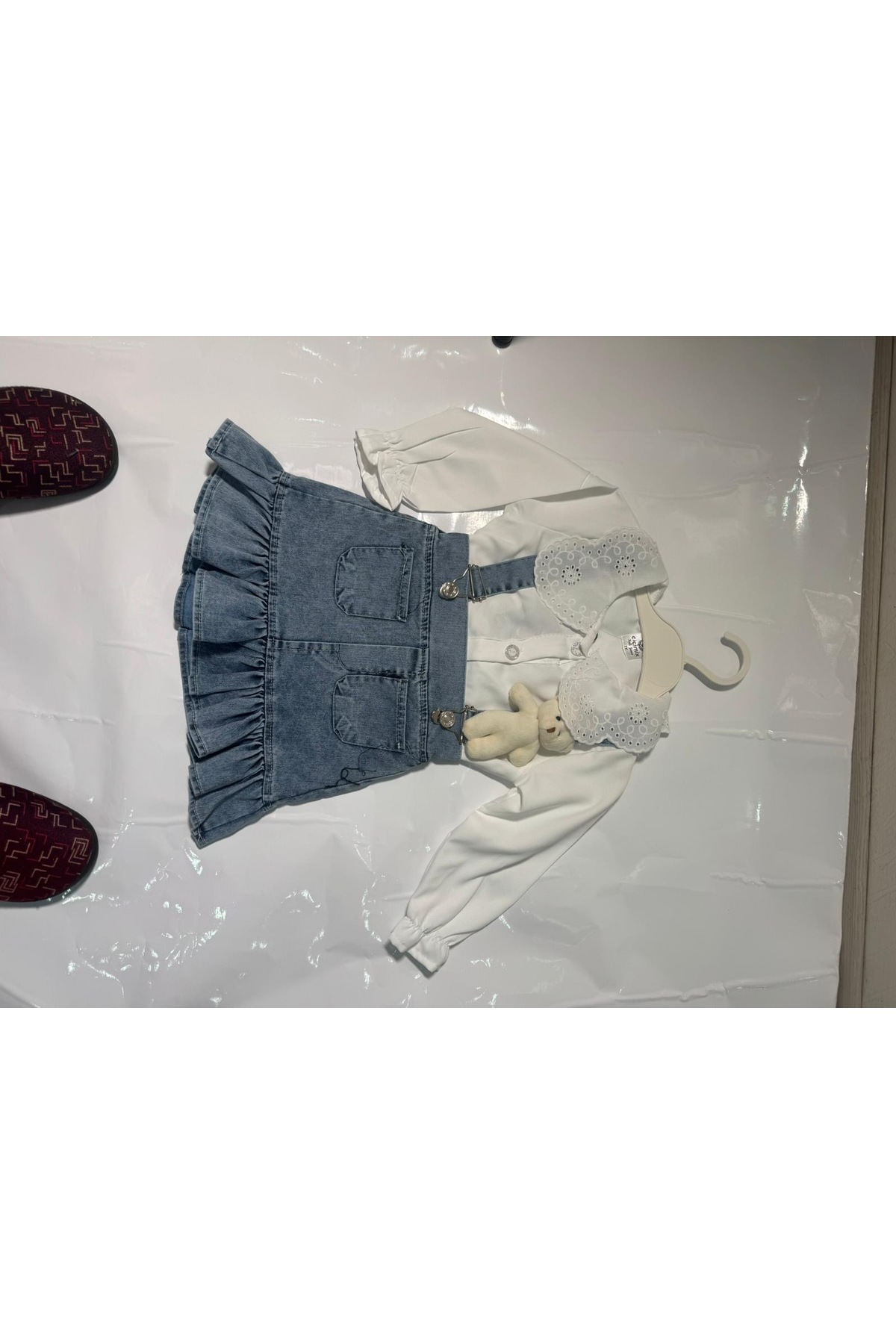 LEAKİDS Kot jile ve badi ikili takım fotoğrafı 3 (önizleme)