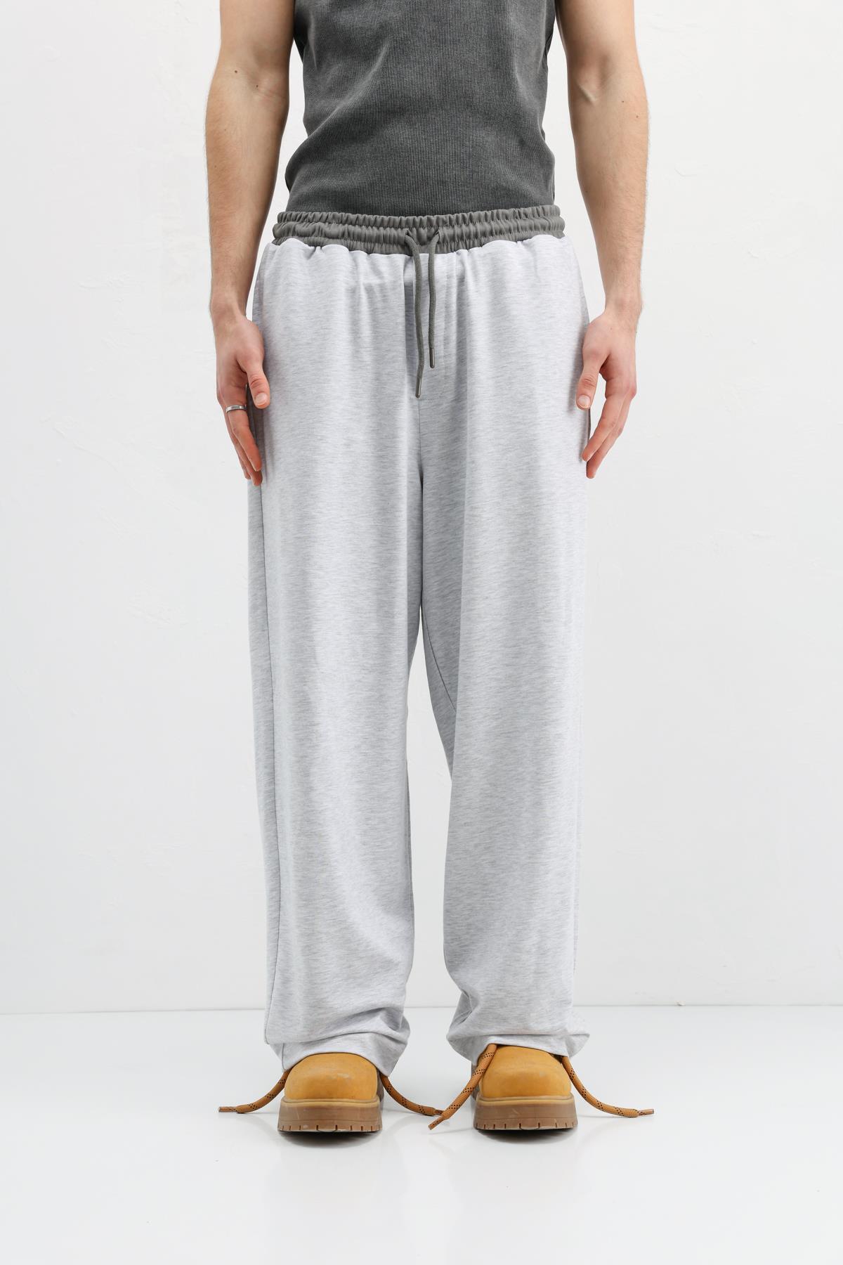 VAMOSCLO Baggy Fit Eşofman Alt Karmelanj görsel 2