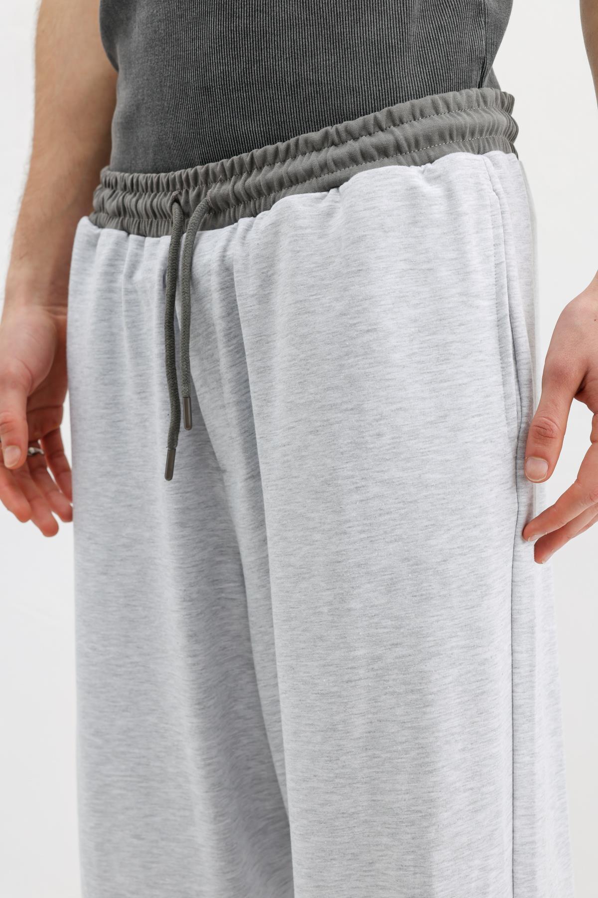 VAMOSCLO Baggy Fit Eşofman Alt Karmelanj görsel 6