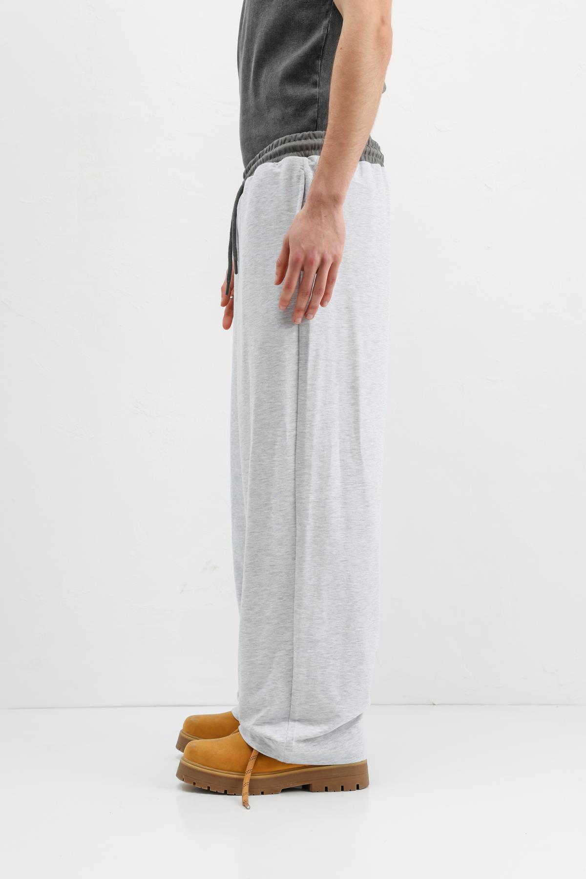 VAMOSCLO Baggy Fit Eşofman Alt Karmelanj görsel 5