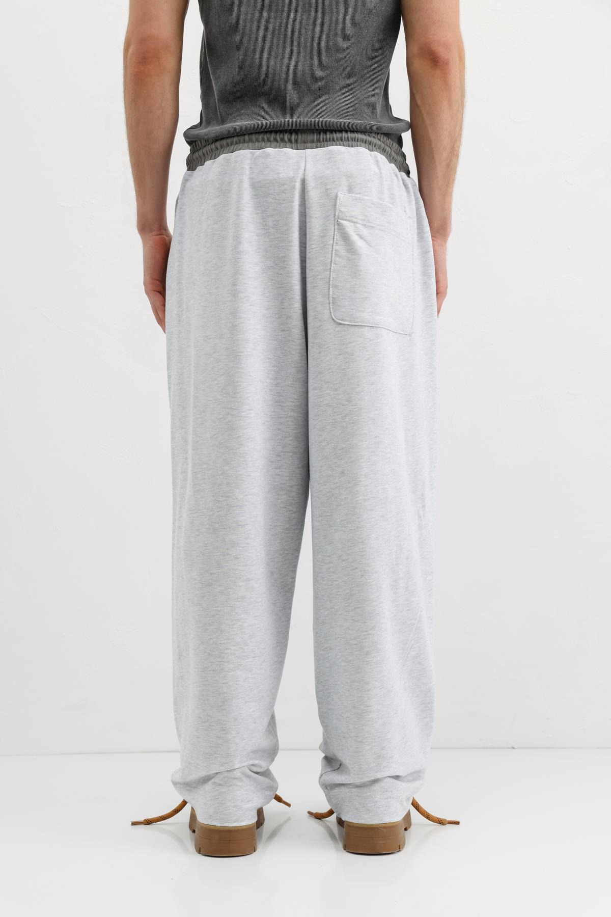 VAMOSCLO Baggy Fit Eşofman Alt Karmelanj görsel 7