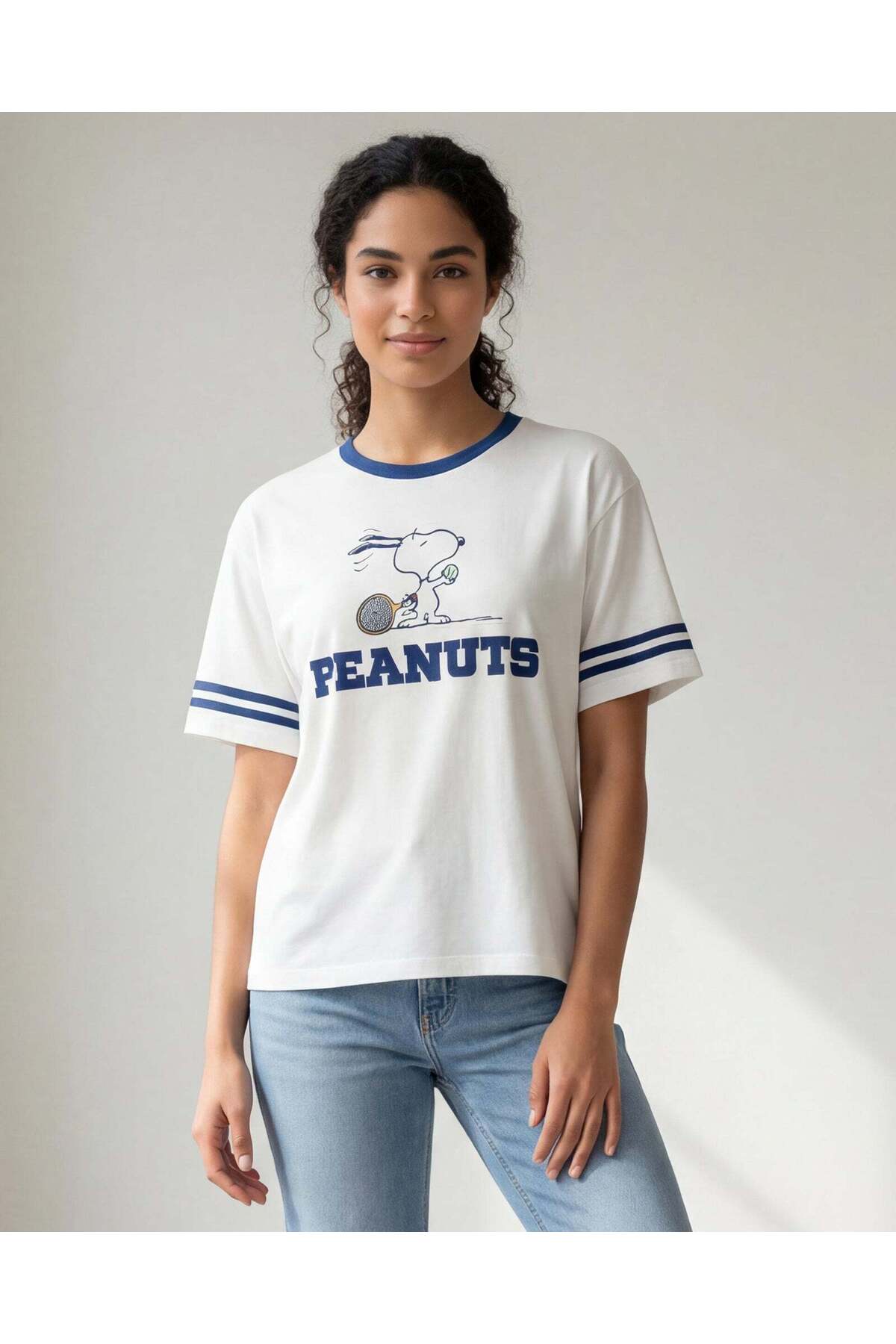 REDTAG Women White Printed T-Shirt
