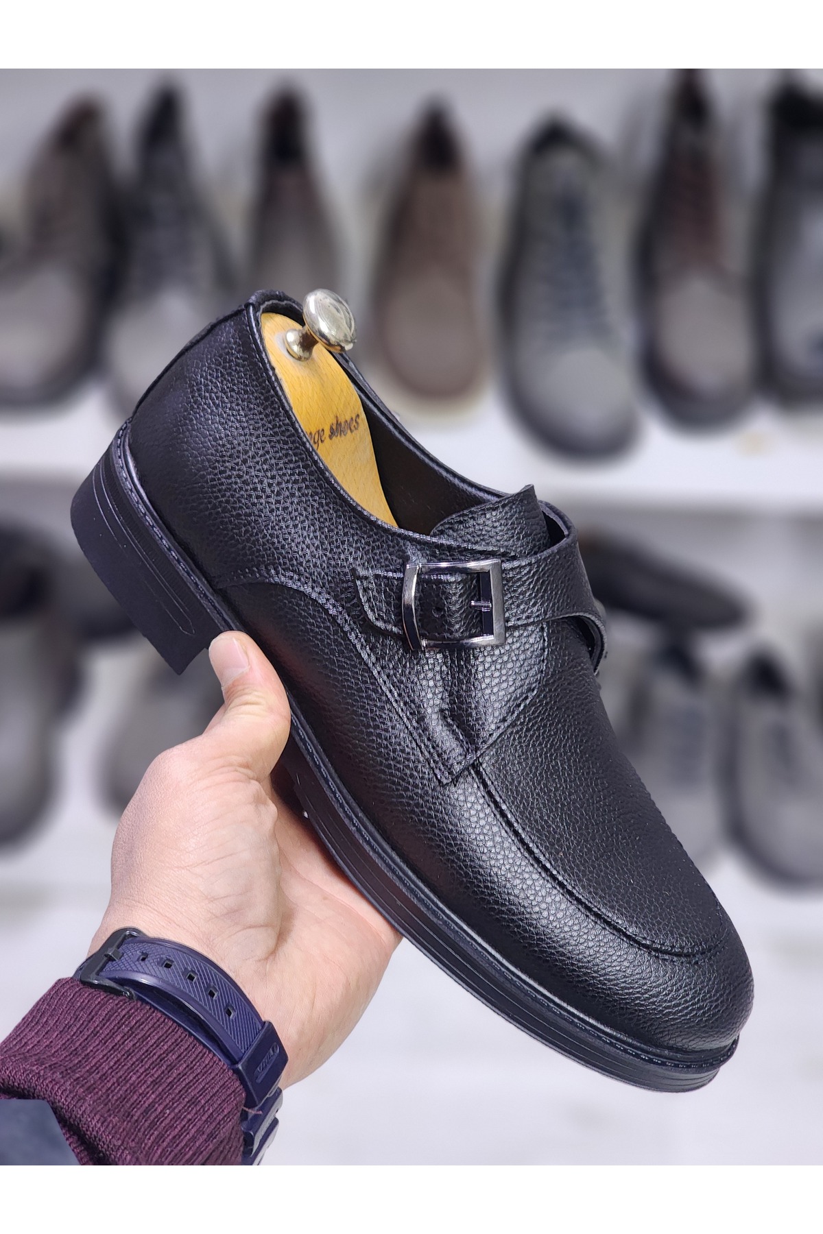 zege shoes  Erkek Günlük Ayakkabı Tokalı Kaymaz Taban - Görsel 7