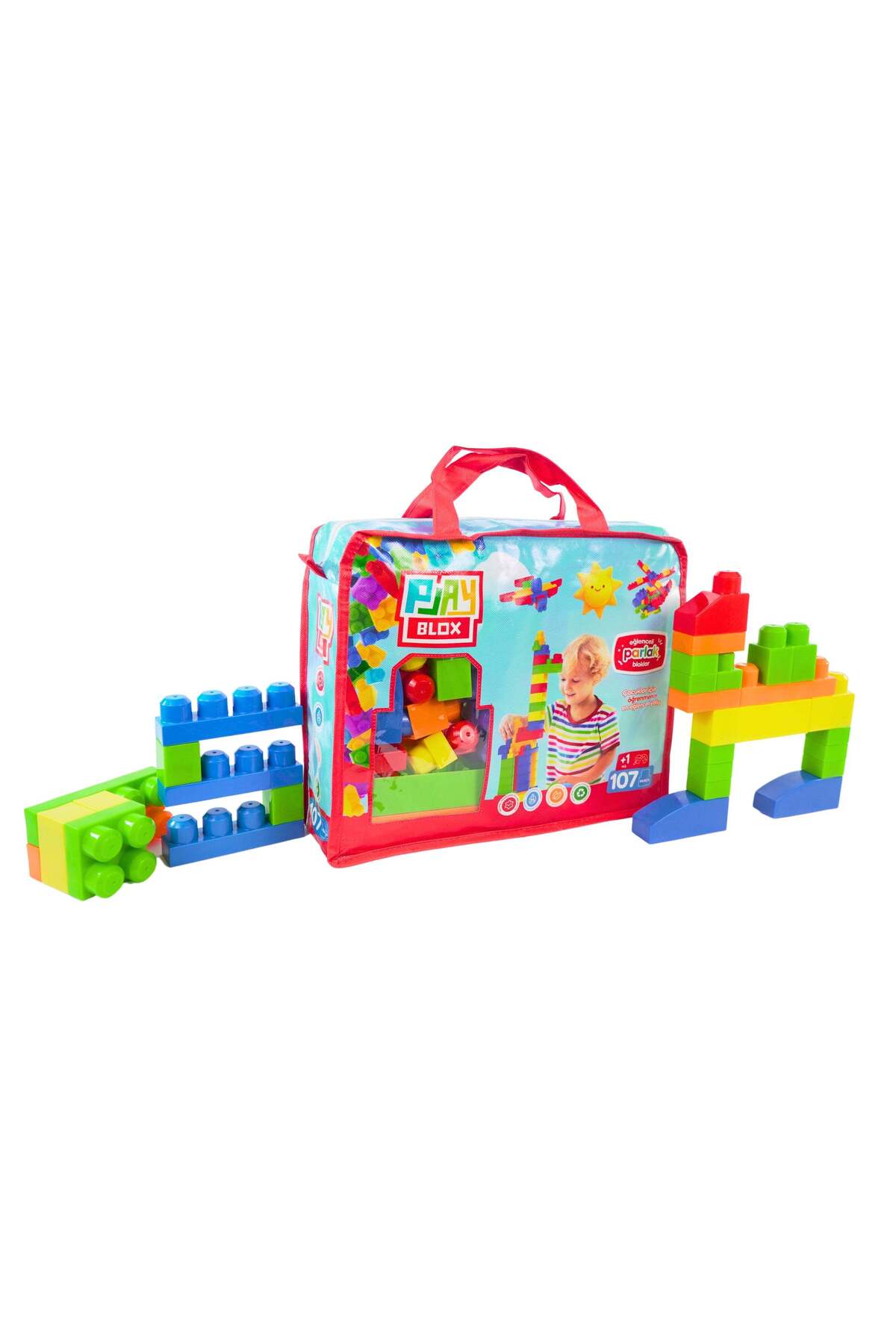 Asya Oyuncak Playblox Block Shine 107 Parça Bag Girls&Boys 2953 fotoğrafı 3 (önizleme)