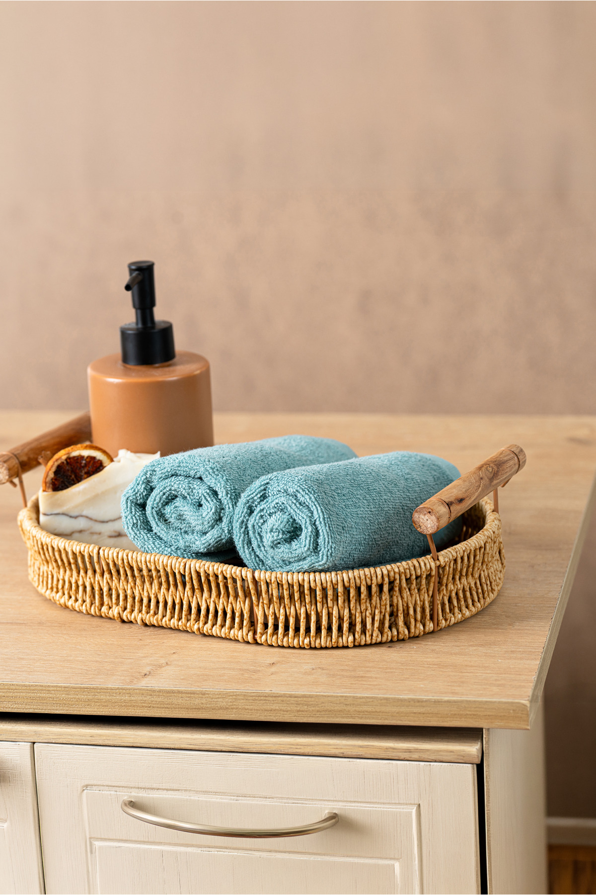 100% Cotton Coresoftair Premium, Extra Soft and Voluminous Hand/Guest Towel Set (2pcs 33x33cm)