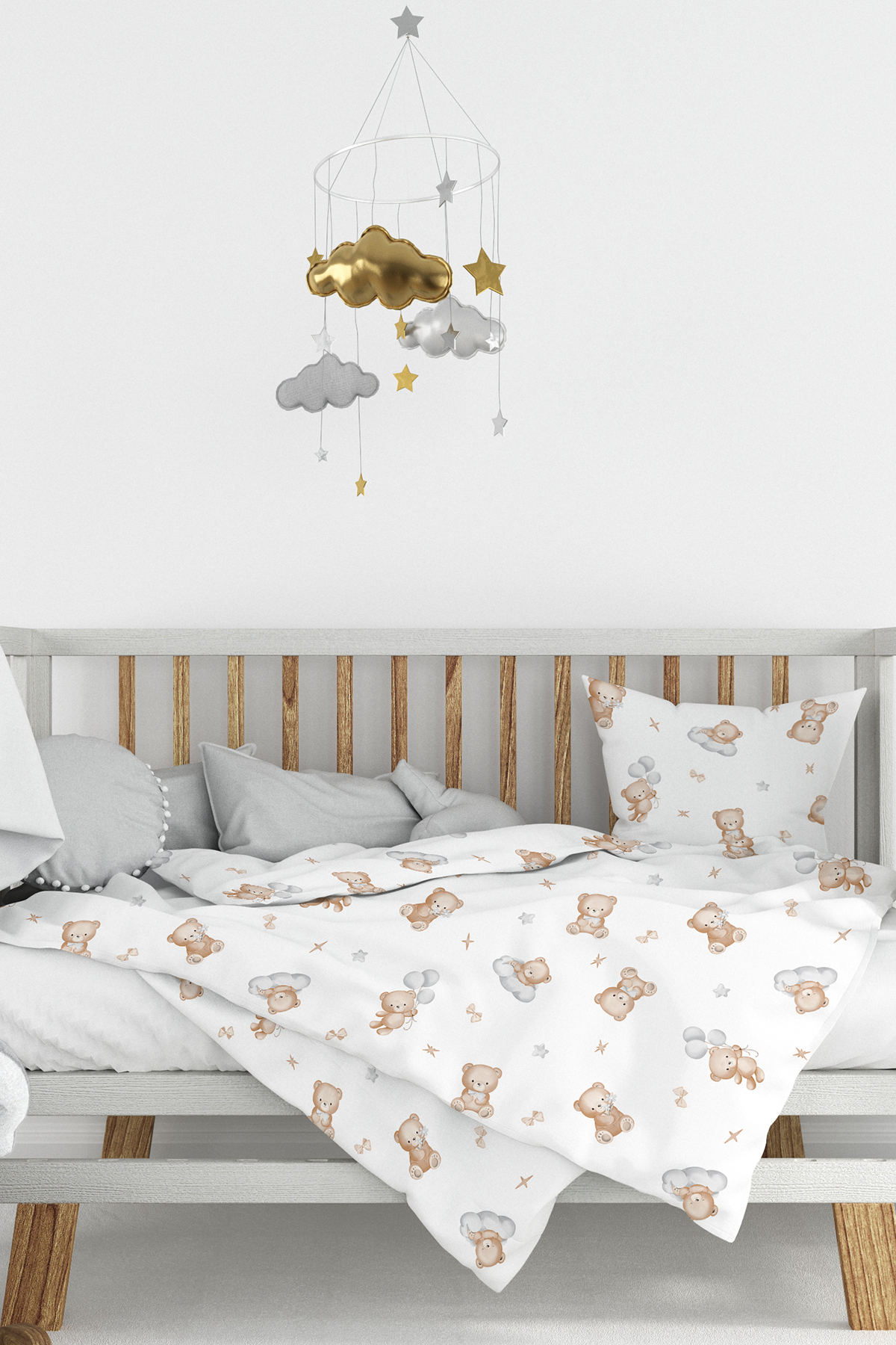 100% Cotton Teddy Sheetless Ranforce Duvet Cover Set
