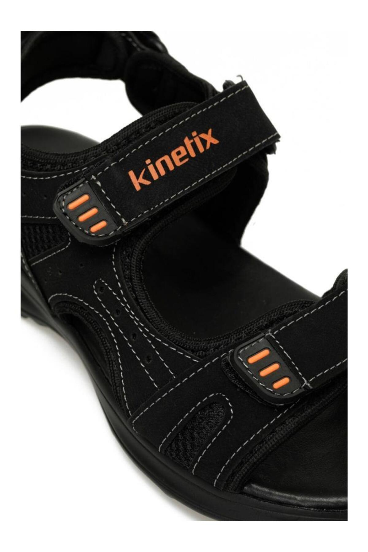 Kinetix Mendez 5FX Siyah Turuncu Anatomik Spor Sandalet görsel 8