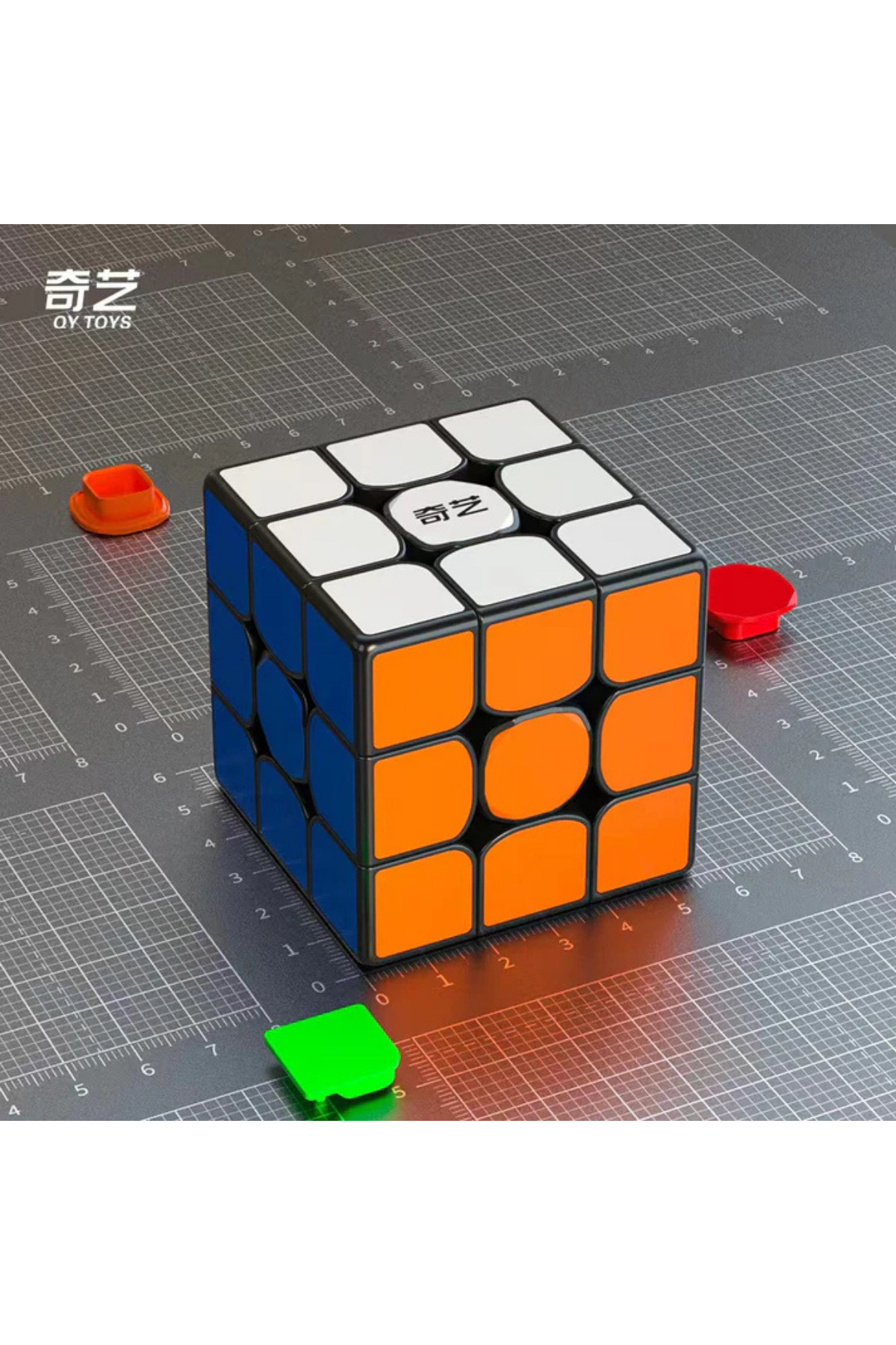 TUENGİ STORE QY Toys Profesyonel 3x3 Hız Küpü - Lisanslı QiYi Zeka ve Sabır Küpü Rubik Küp fotoğrafı 2 (önizleme)