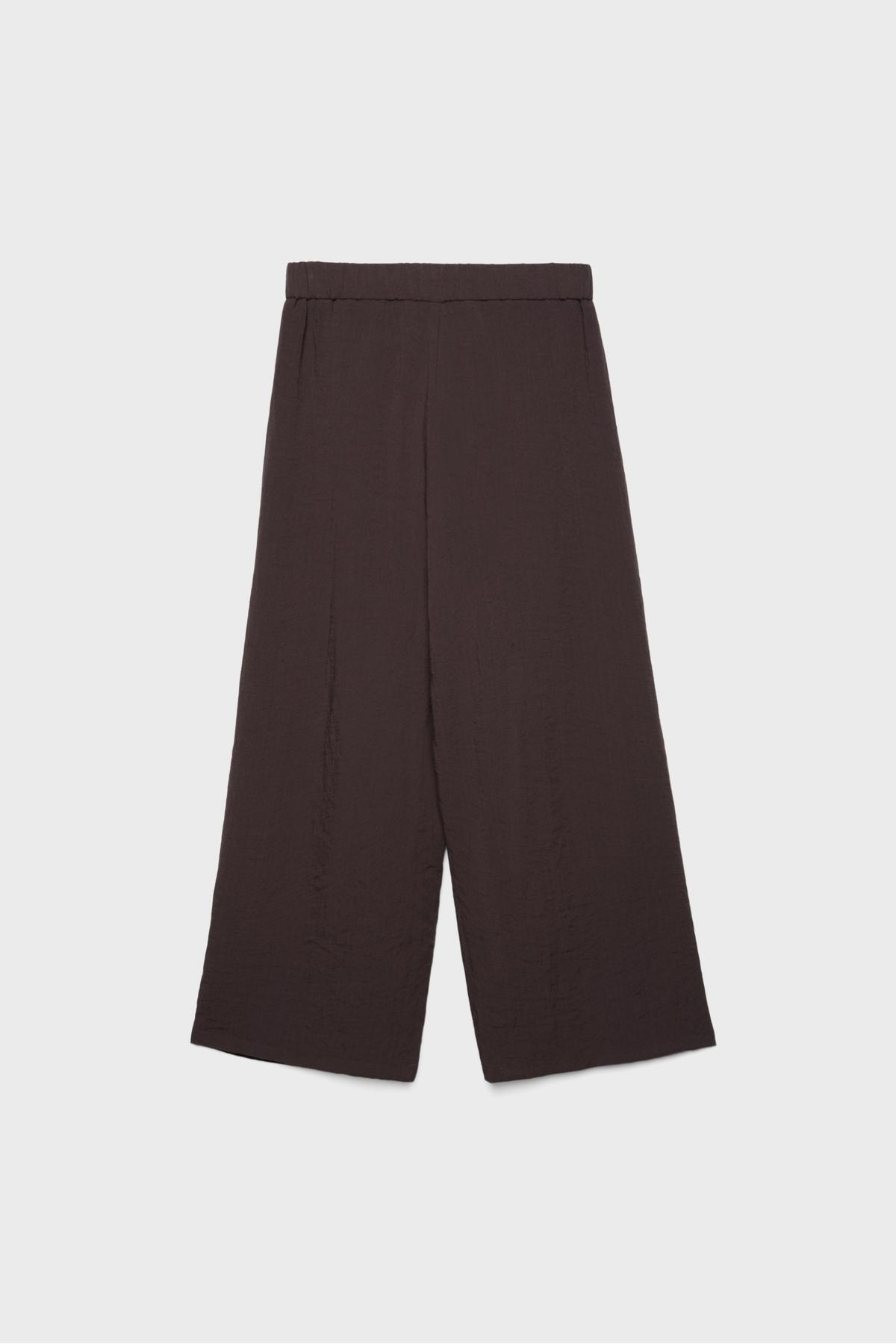 Stradivarius  Keten karışımlı culotte pantolon - Görsel 7