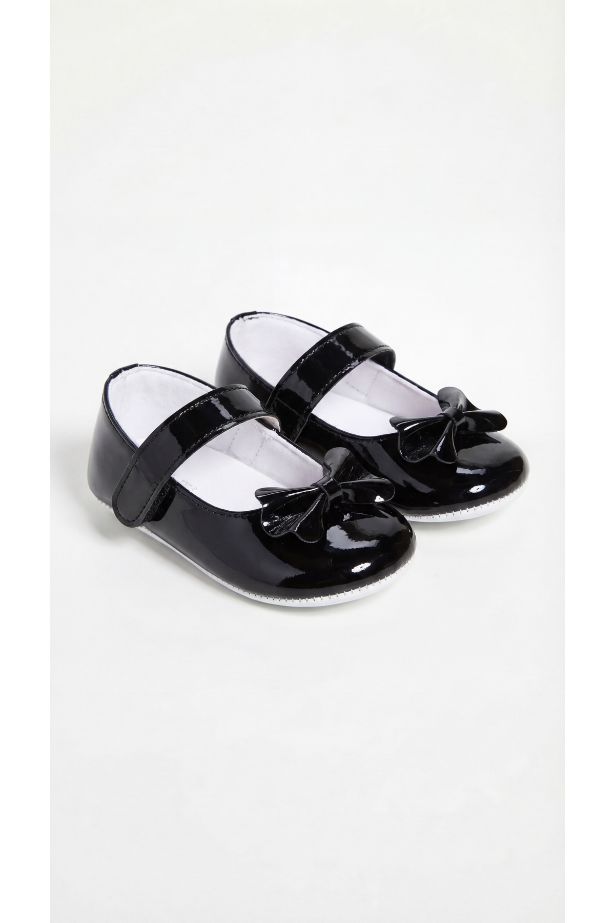 Baby Flat Shoes, İlkadım Baby Bootees with Bow Tie, Baby Shoes with Bow Tie