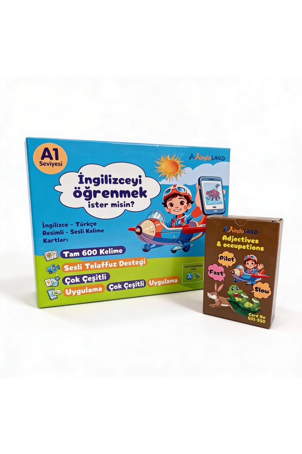 mindoland A1 Sıfatlar ve Meslek Kelimeleri ingilizce kelime kartları sesli ingilizce eğitim fotoğrafı 2 (önizleme)