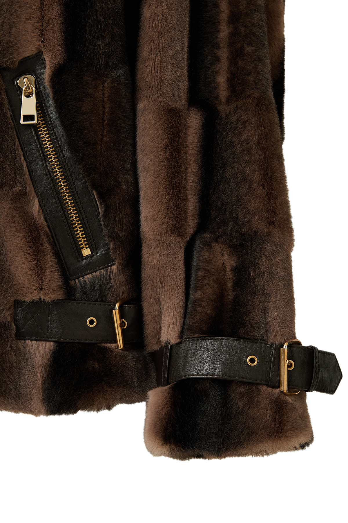 Derimod  Anabel Kadın Kahverengi Teddy Deri Mont 25WGD5952FF - Görsel 5