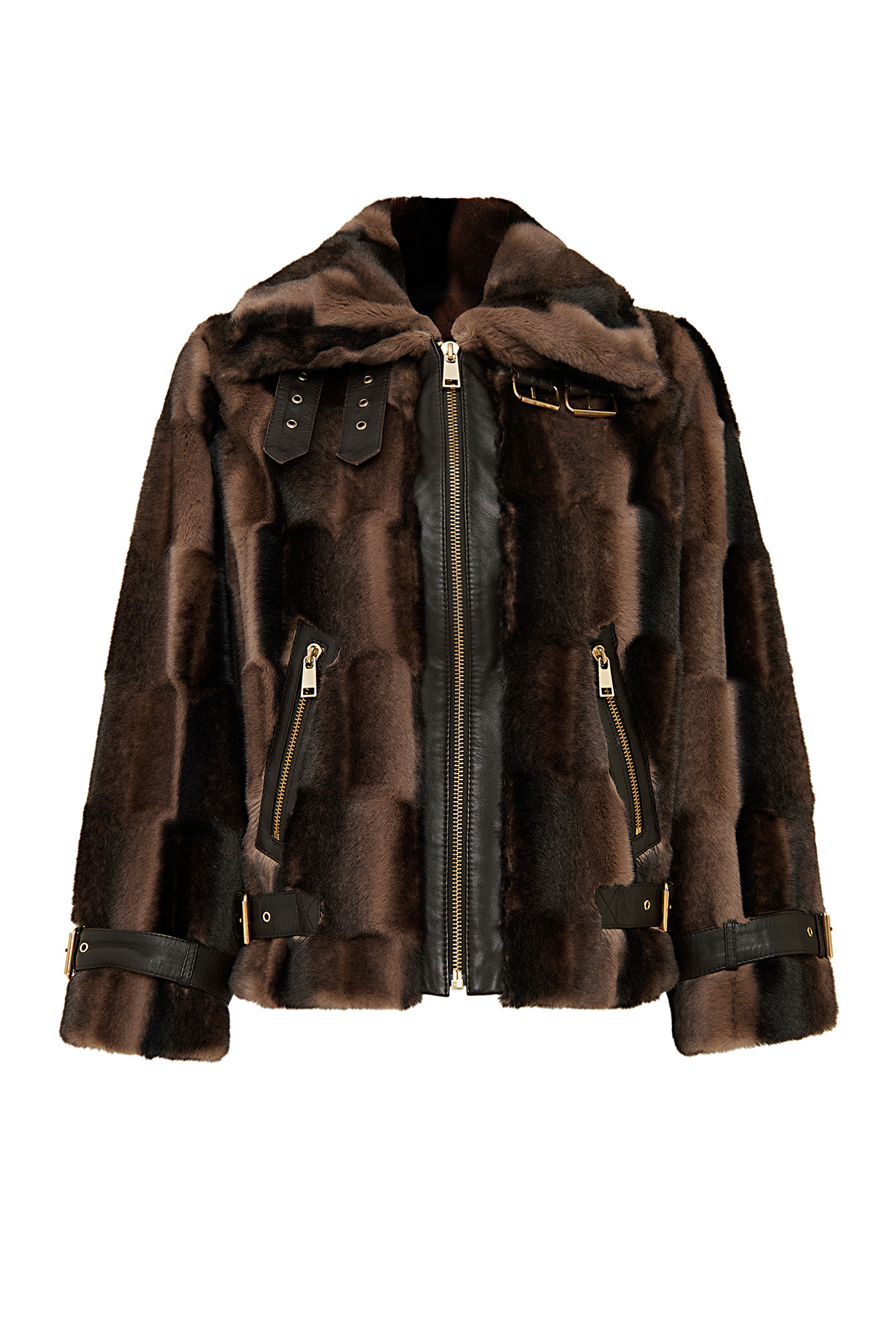 Derimod  Anabel Kadın Kahverengi Teddy Deri Mont 25WGD5952FF